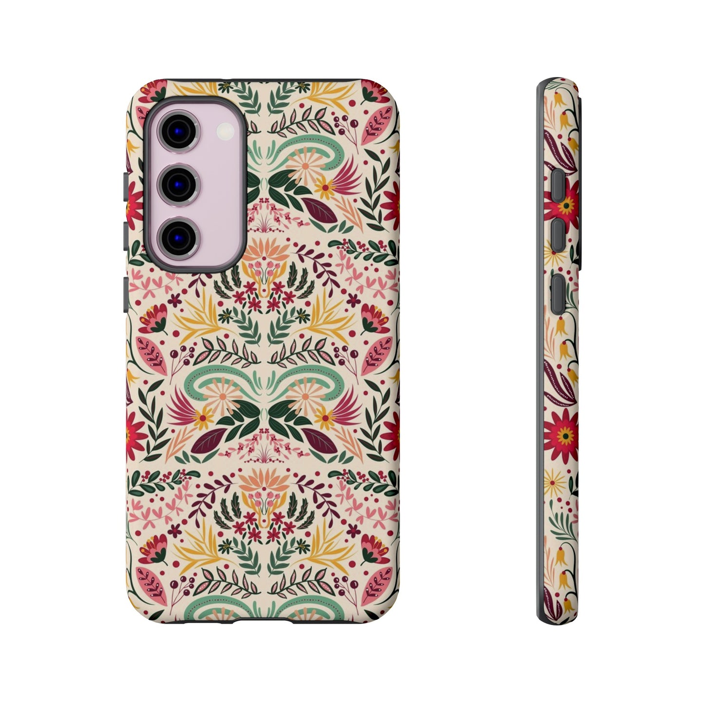 Bright Floral Wallpaper Phone Case | iPhone 15 Plus/ Pro, 14, 13, 12| Google Pixel 7, Pro, 5| Samsung Galaxy S23 All Major Phone Models