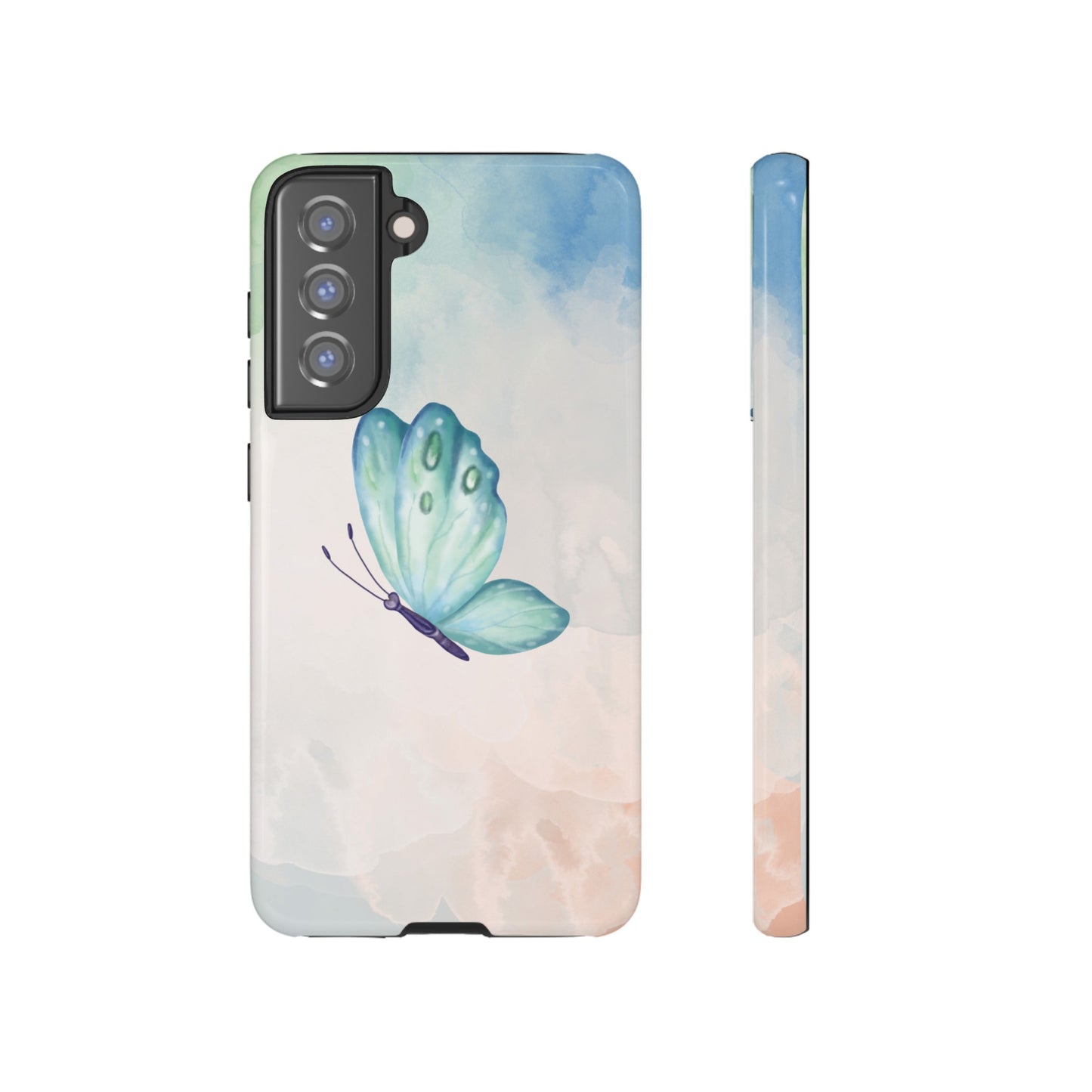 Blue Butterfly Wallpaper Phone Case  | iPhone 15 Plus/ Pro, 14, 13, 12| Google Pixel 7, Pro, 5| Samsung Galaxy S23 All Major Phone Models