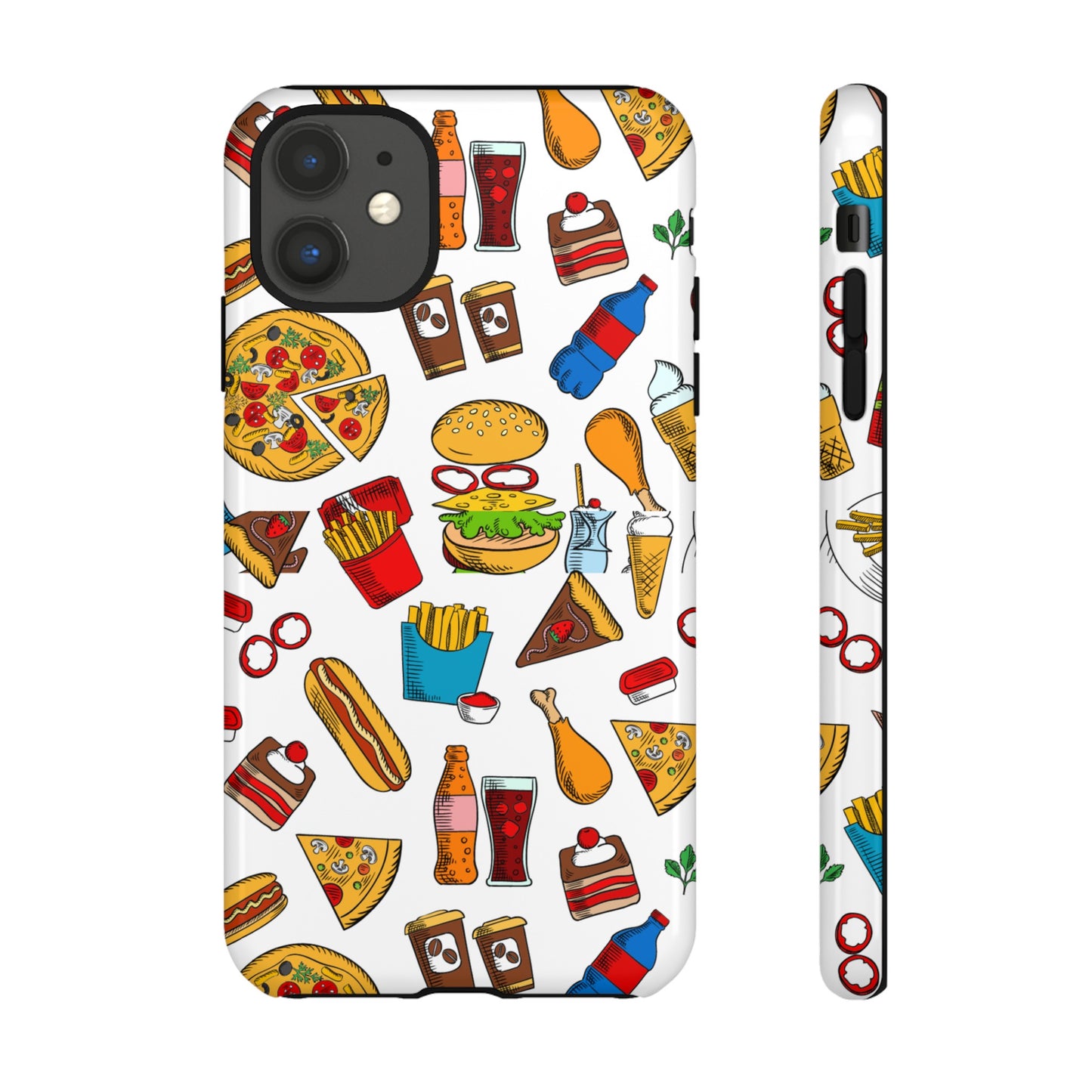 Fast Food Wallpaper Phone Case | iPhone 15 Plus/ Pro, 14, 13, 12| Google Pixel 7, Pro, 5| Samsung Galaxy S23 All Major Phone Models