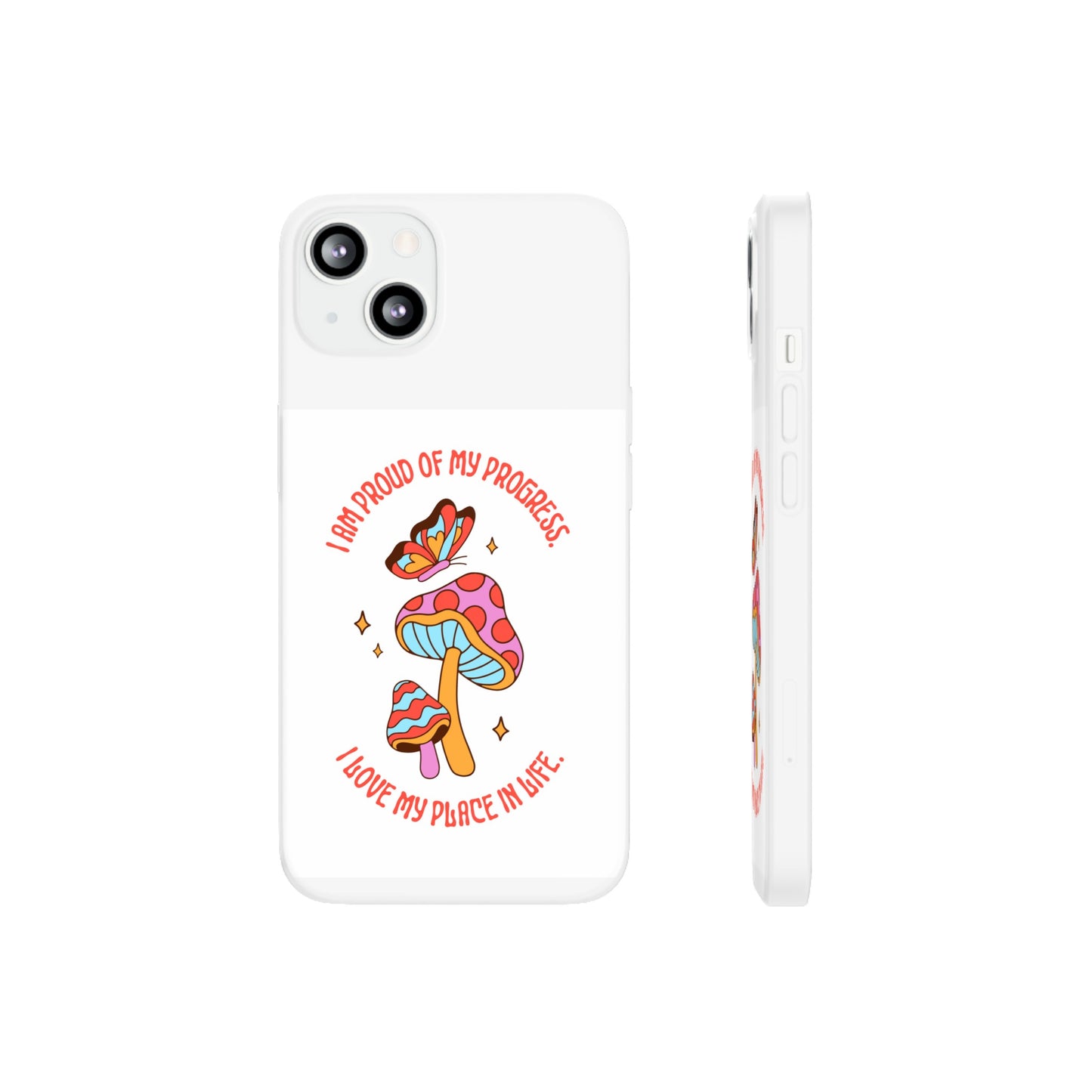 Cute Mushrooms Wallpaper Phone Case | iPhone 15 Plus/ Pro, 14, 13, 12|Samsung Galaxy Models