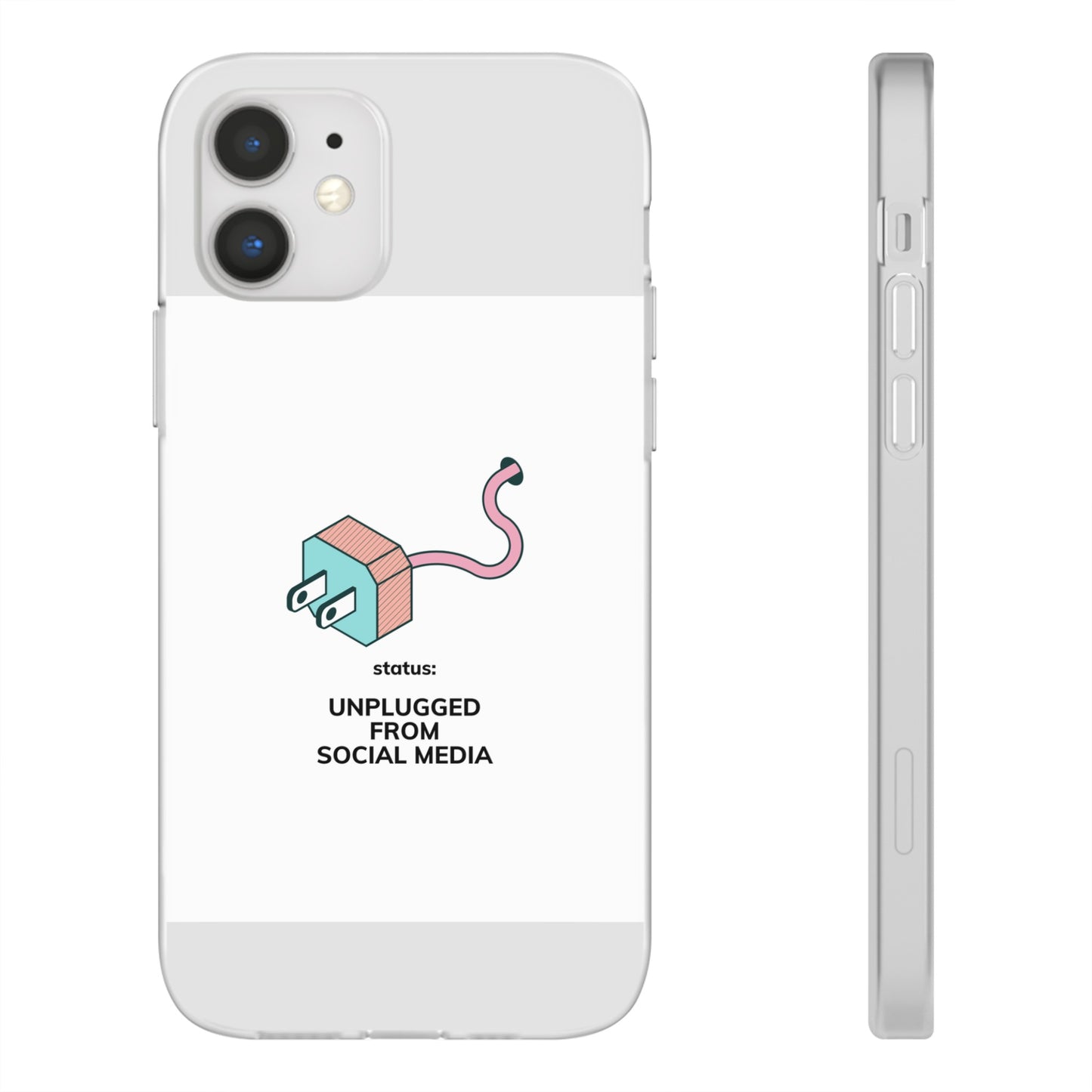 Unplugged From Social Media Phone Case | iPhone 15 Plus/ Pro, 14, 13, 12| Google Pixel 7, Pro, 5| Samsung Galaxy S23 All Major Phone Models