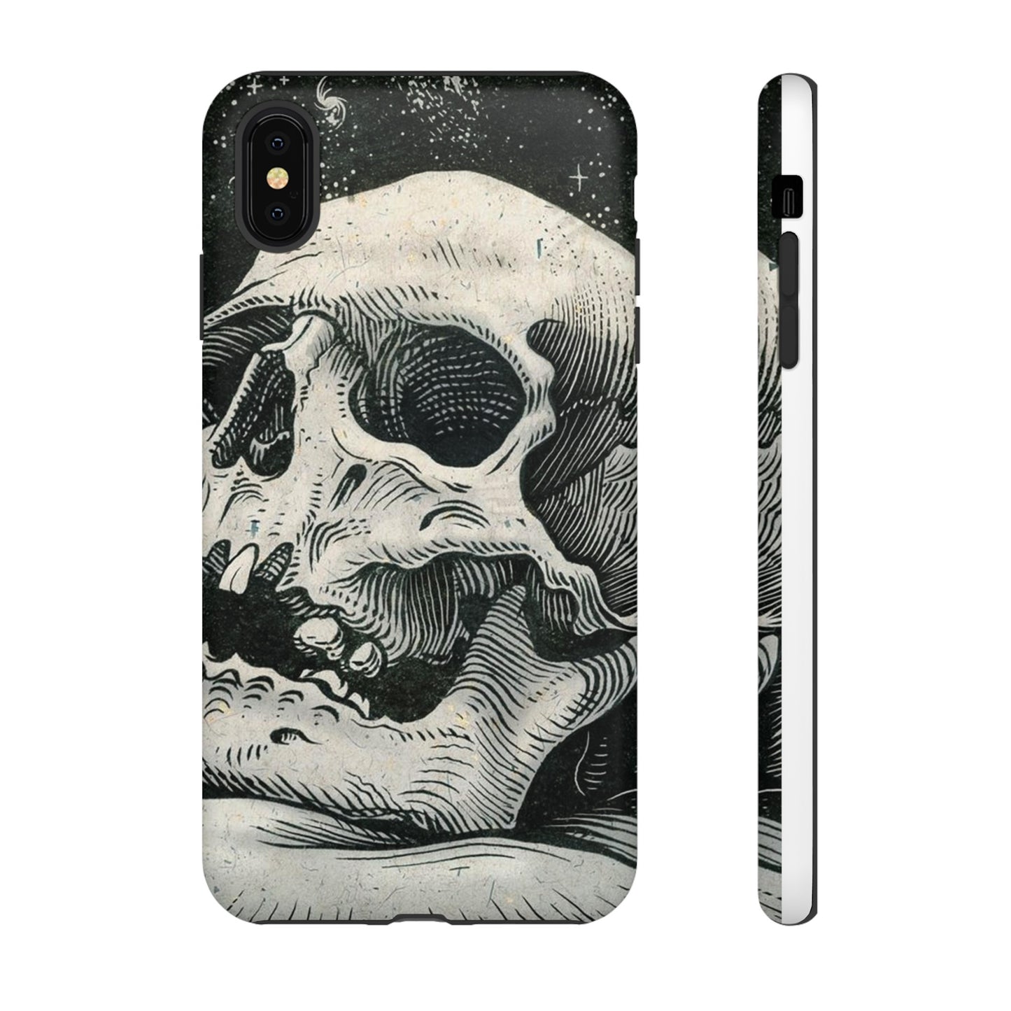 Skull Wallpaper Phone Case | iPhone 15 Plus/ Pro, 14, 13, 12| Google Pixel 7, Pro, 5| Samsung Galaxy S23 All Major Phone Models