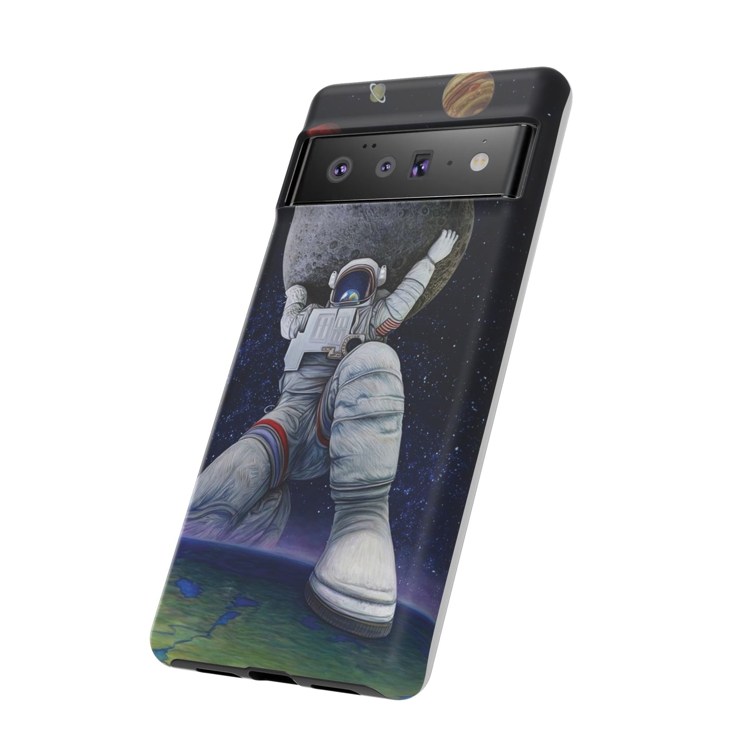 Astronaut Holding The Moon Phone Case | iPhone 15 Plus/ Pro, 14, 13, 12| Google Pixel 7, Pro, 5| Samsung Galaxy S23 All Major Phone Models