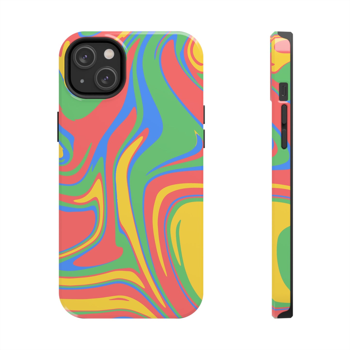 Colourful Marble Phone Case | iPhone 15 Plus/ Pro, 14, 13, 12|