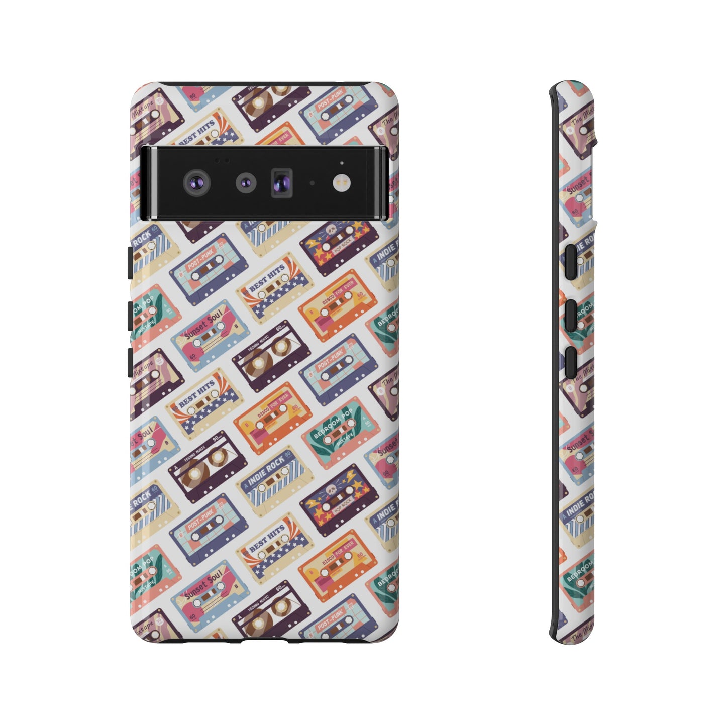 Retro Cassettes Phone Case | iPhone 15 Plus/ Pro, 14, 13, 12| Google Pixel 7, Pro, 5| Samsung Galaxy S23 All Major Phone Models