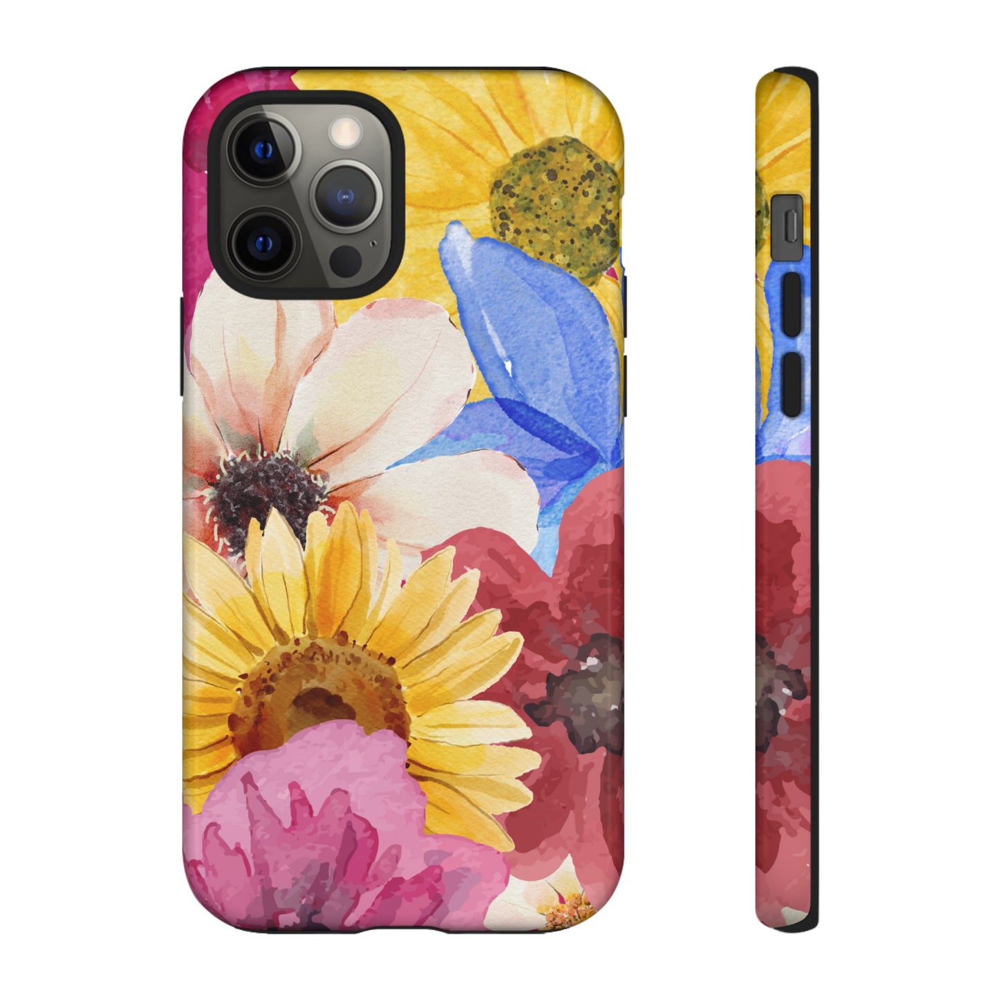 Overlapping Flowers Wallpaper Phone Case | iPhone 15 Plus/ Pro, 14, 13, 12| Google Pixel 7, Pro, 5| Samsung Galaxy S23 All Major Phone Models