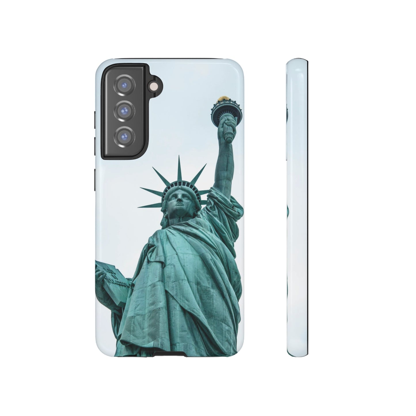 Statue of Liberty Wallpaper Phone Case | iPhone 15 Plus/ Pro, 14, 13, 12| Google Pixel 7, Pro, 5| Samsung Galaxy S23 All Major Phone Models