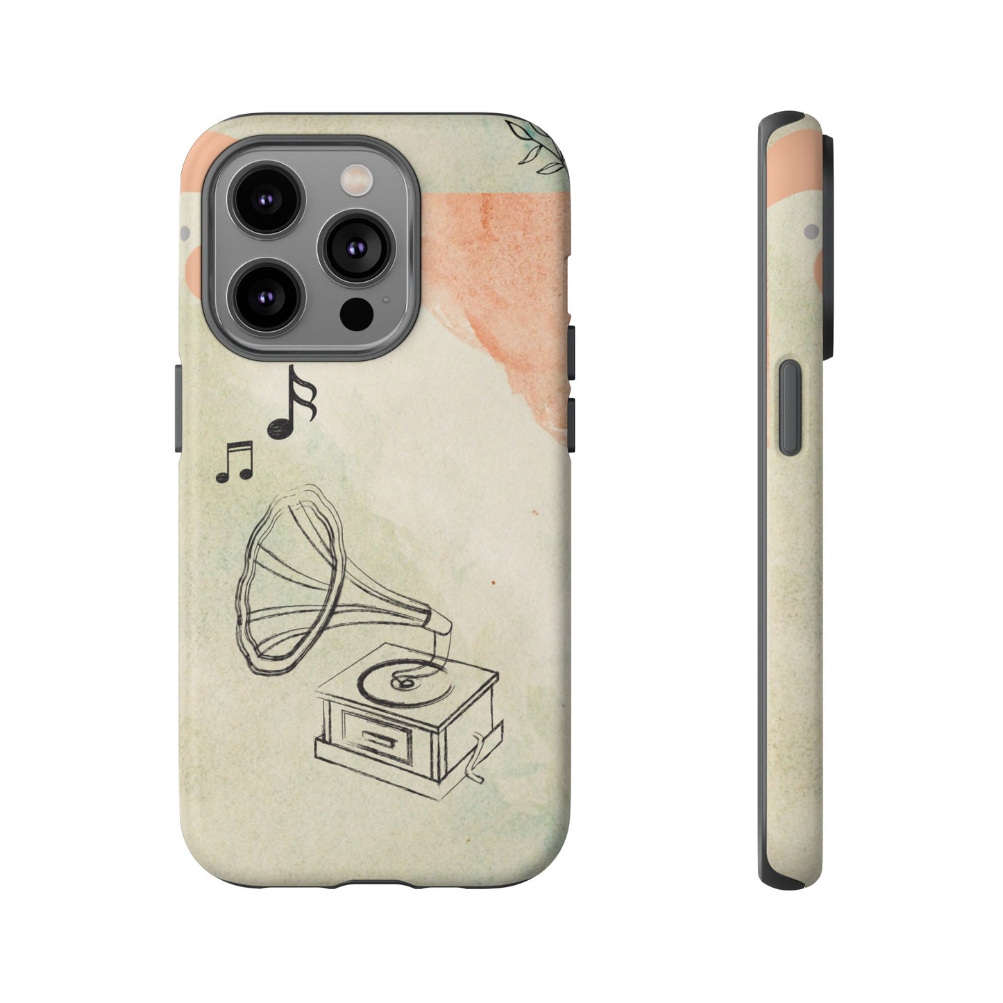 Record Player Wallpaper Phone Case | iPhone 15 Plus/ Pro, 14, 13, 12| Google Pixel 7, Pro, 5| Samsung Galaxy S23 All Major Phone Models