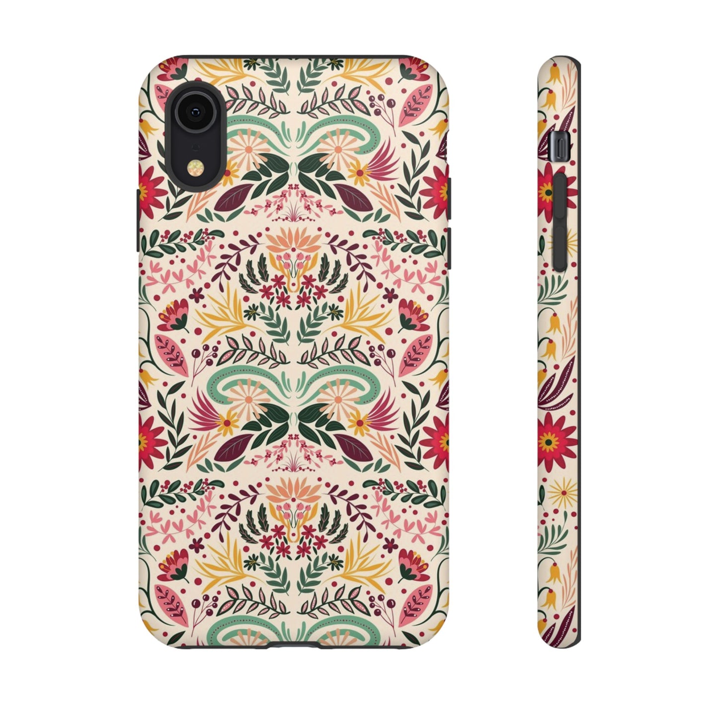 Bright Floral Wallpaper Phone Case | iPhone 15 Plus/ Pro, 14, 13, 12| Google Pixel 7, Pro, 5| Samsung Galaxy S23 All Major Phone Models