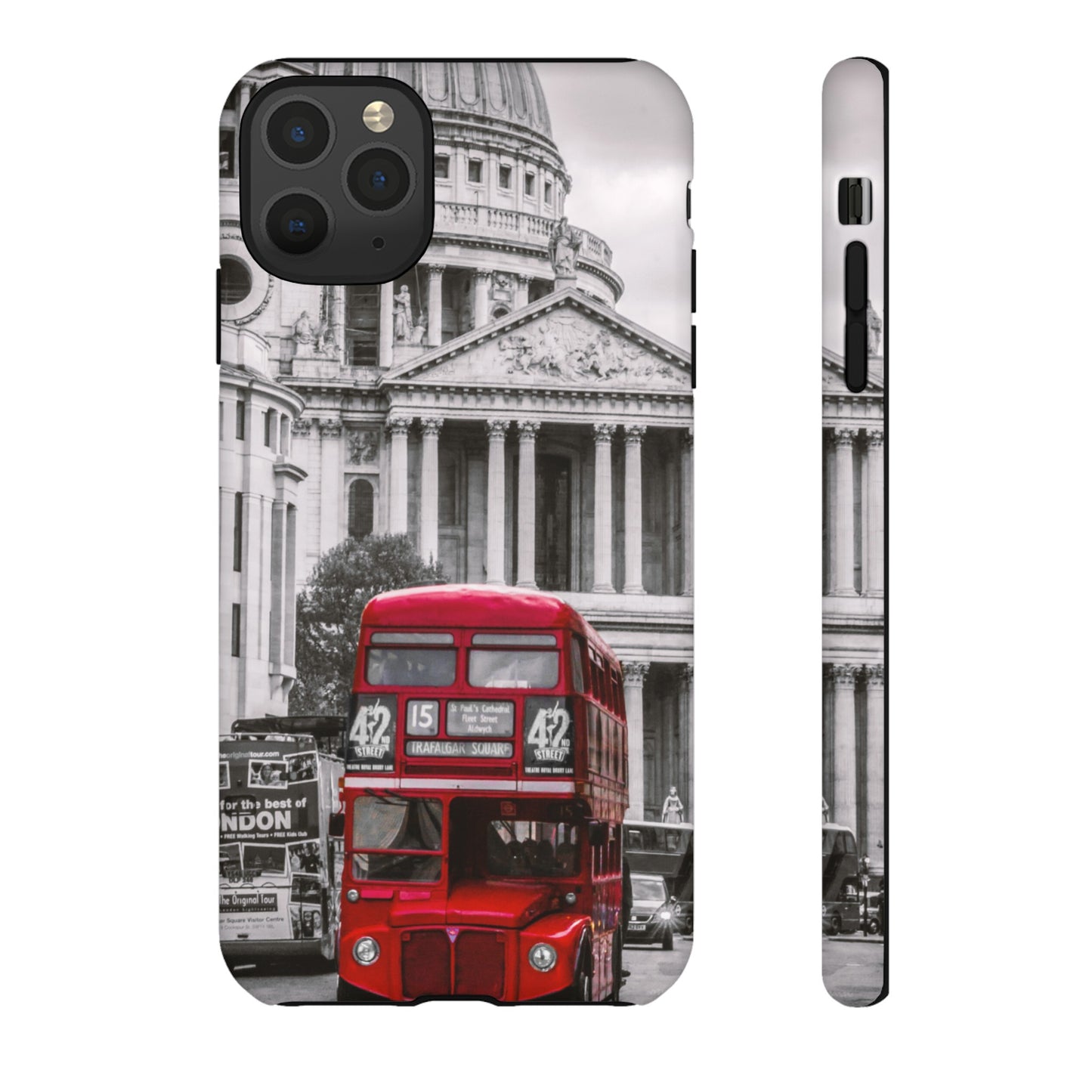 London Bus Wallpaper Phone Case | iPhone 15 Plus/ Pro, 14, 13, 12| Google Pixel 7, Pro, 5| Samsung Galaxy S23 All Major Phone Models