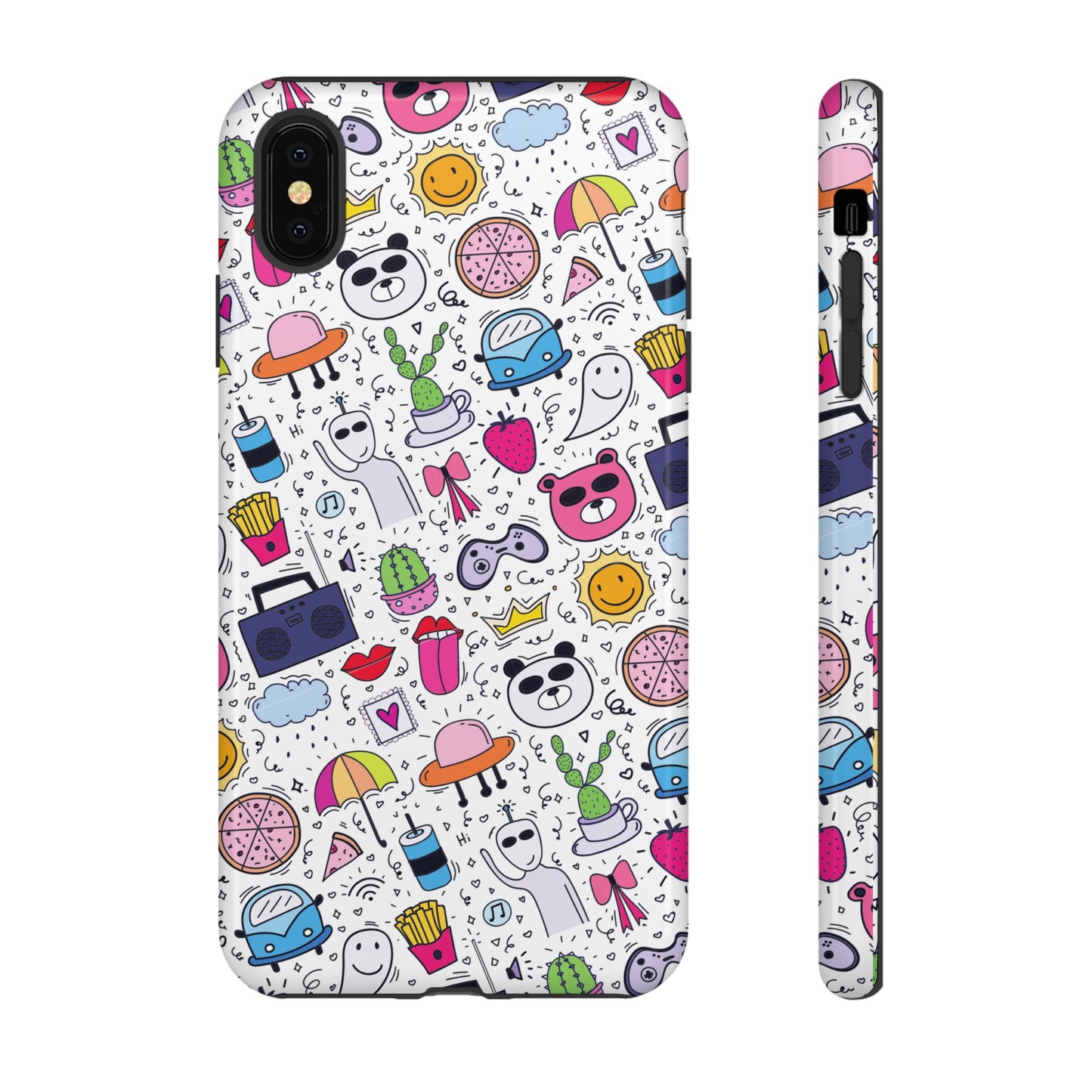 Cartoon Collage Phone Case | iPhone 15 Plus/ Pro, 14, 13, 12| Google Pixel 7, Pro, 5| Samsung Galaxy S23 All Major Phone Models