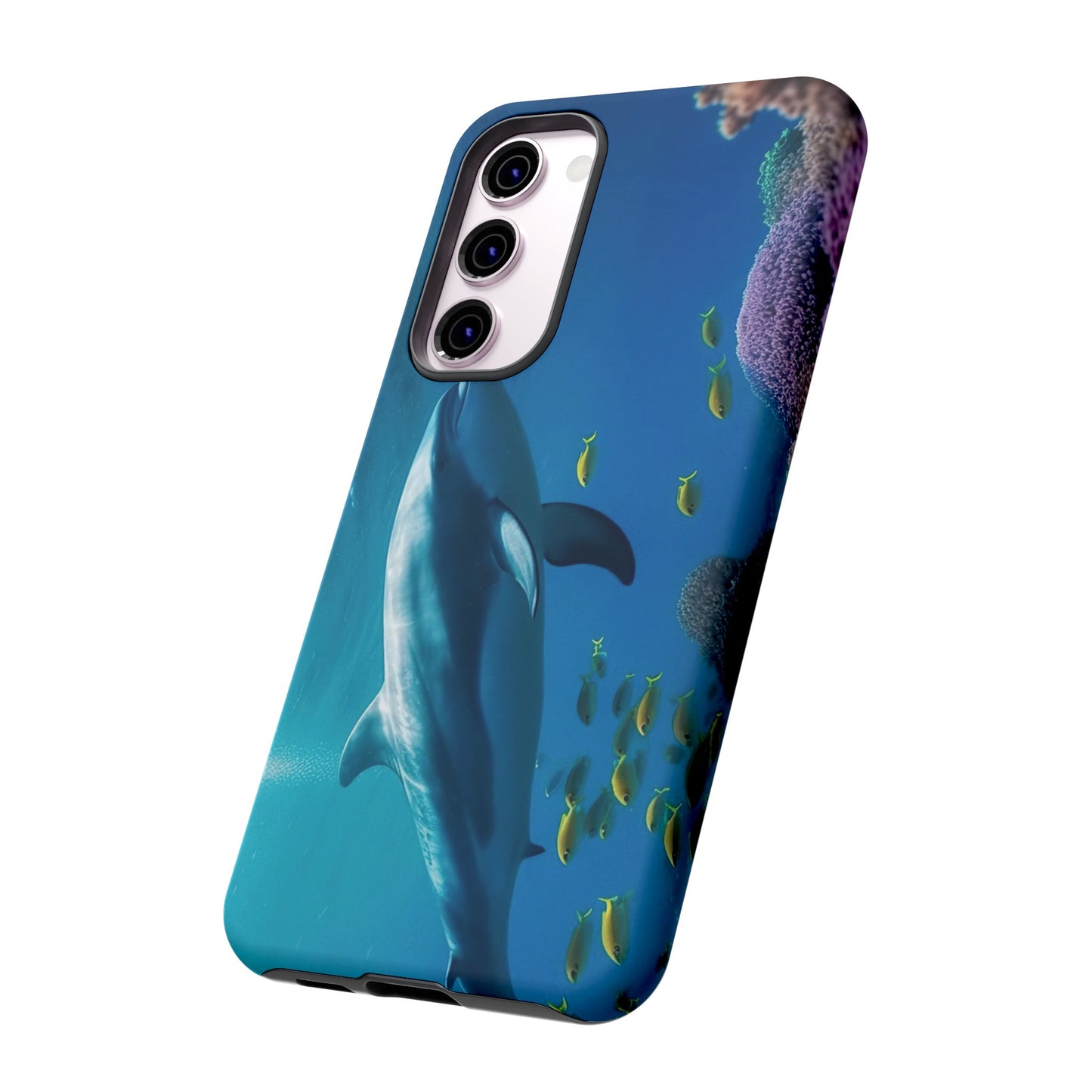 Dolphin Wallpaper Phone Case | iPhone 15 Plus/ Pro, 14, 13, 12| Google Pixel 7, Pro, 5| Samsung Galaxy S23 All Major Phone Models