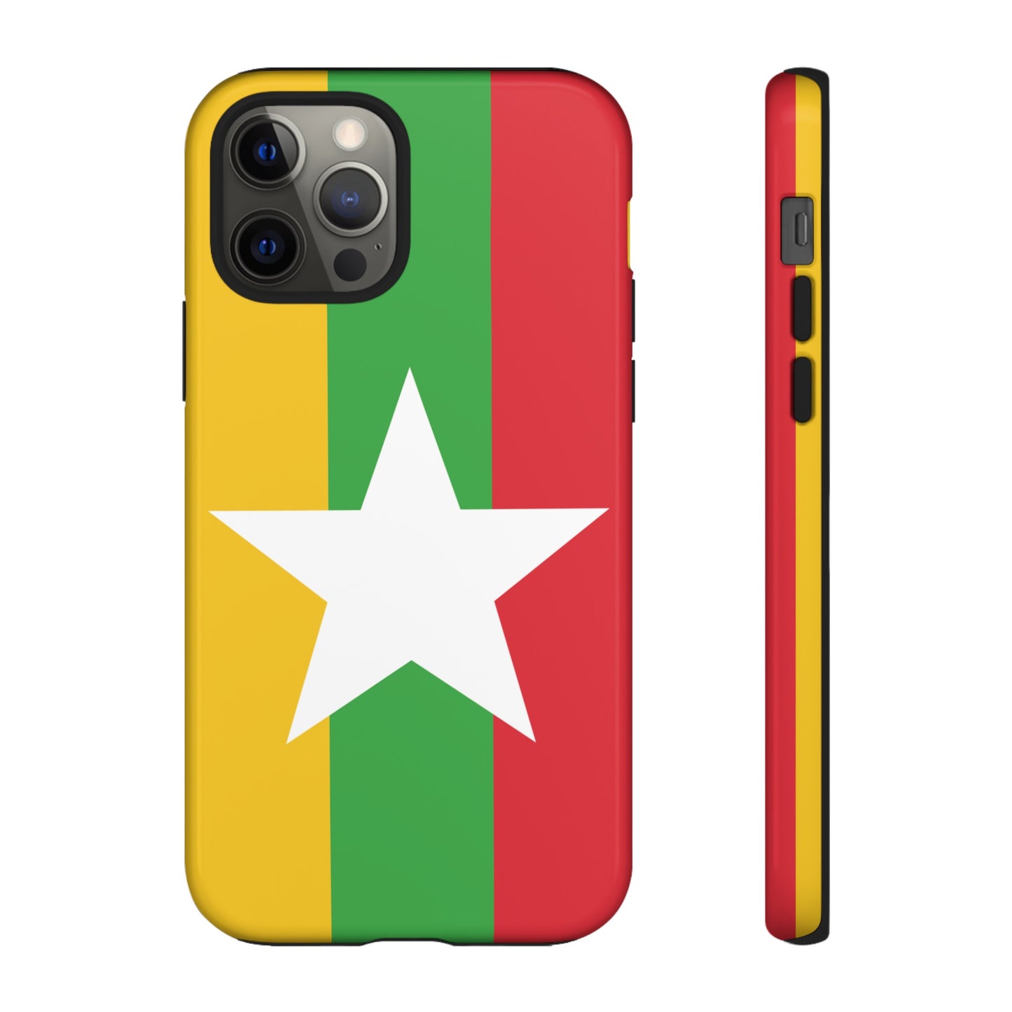 Myanmar Flag Phone Case | iPhone 15 Plus/ Pro, 14, 13, 12| Google Pixel 7, Pro, 5| Samsung Galaxy S23 All Major Phone Models