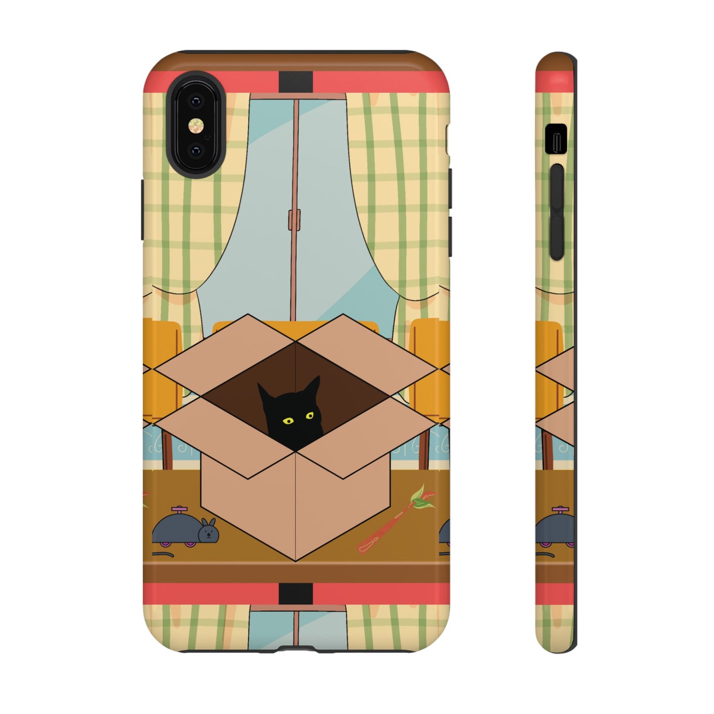 Cat In The Box Phone Case | iPhone 15 Plus/ Pro, 14, 13, 12| Google Pixel 7, Pro, 5| Samsung Galaxy S23 All Major Phone Models