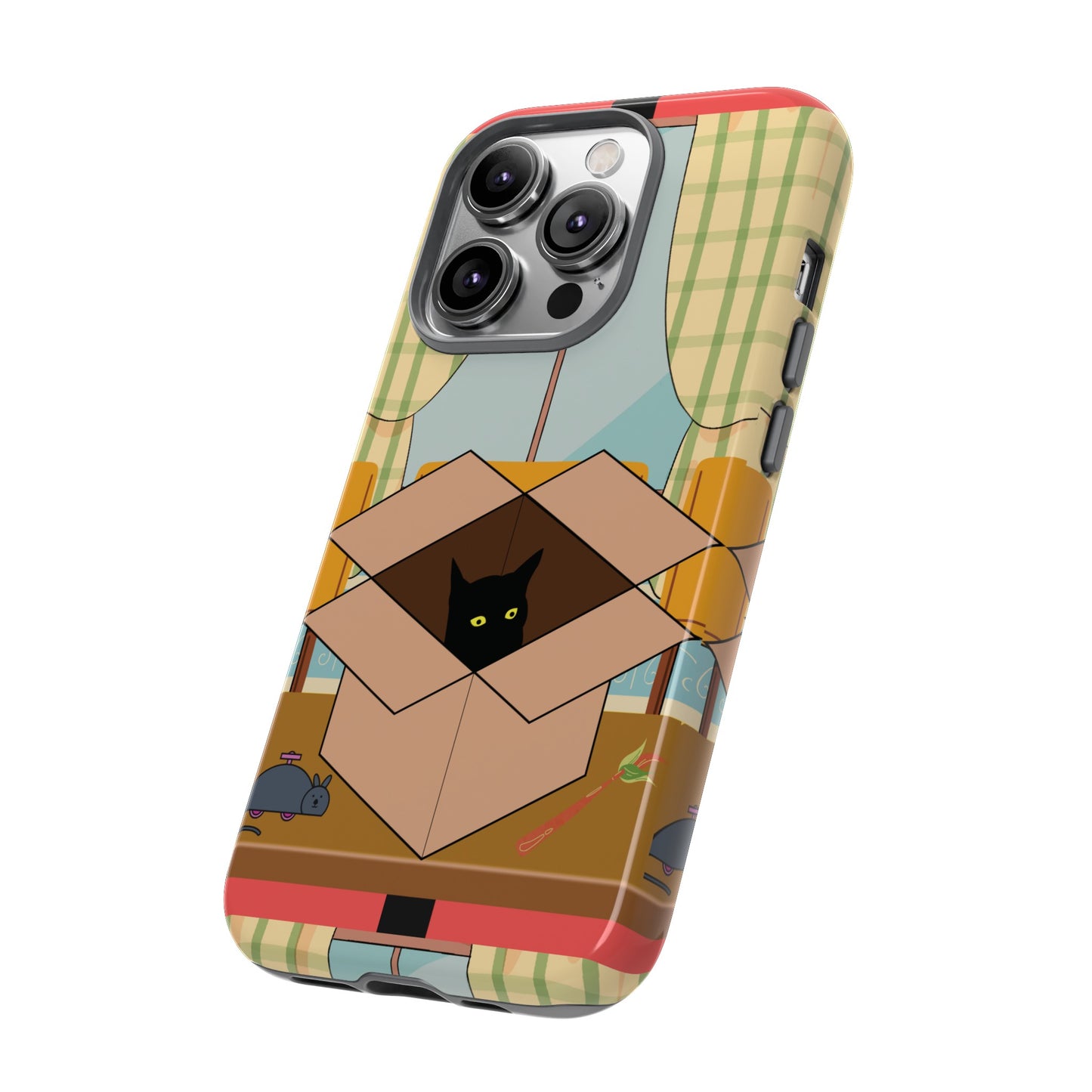 Cat In The Box Phone Case | iPhone 15 Plus/ Pro, 14, 13, 12| Google Pixel 7, Pro, 5| Samsung Galaxy S23 All Major Phone Models