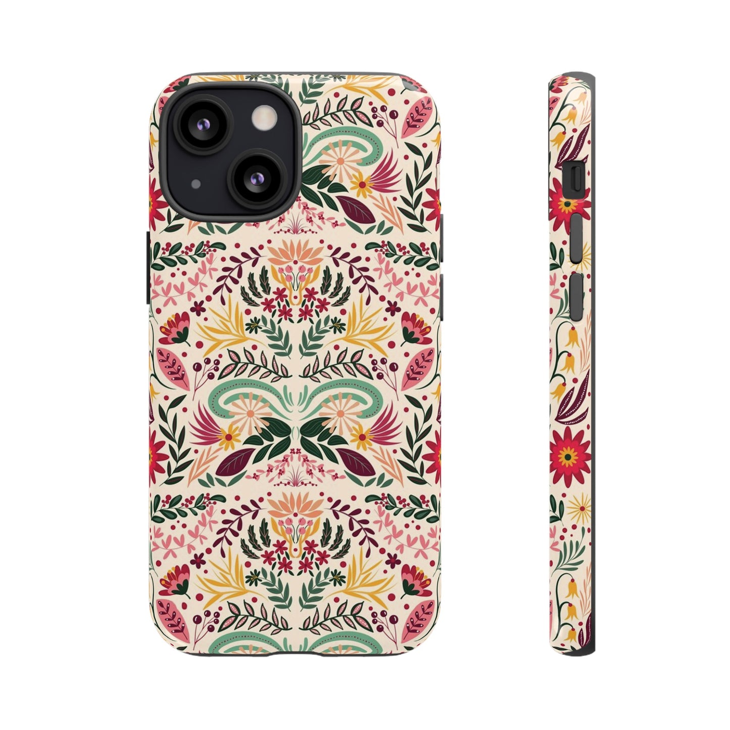 Bright Floral Wallpaper Phone Case | iPhone 15 Plus/ Pro, 14, 13, 12| Google Pixel 7, Pro, 5| Samsung Galaxy S23 All Major Phone Models