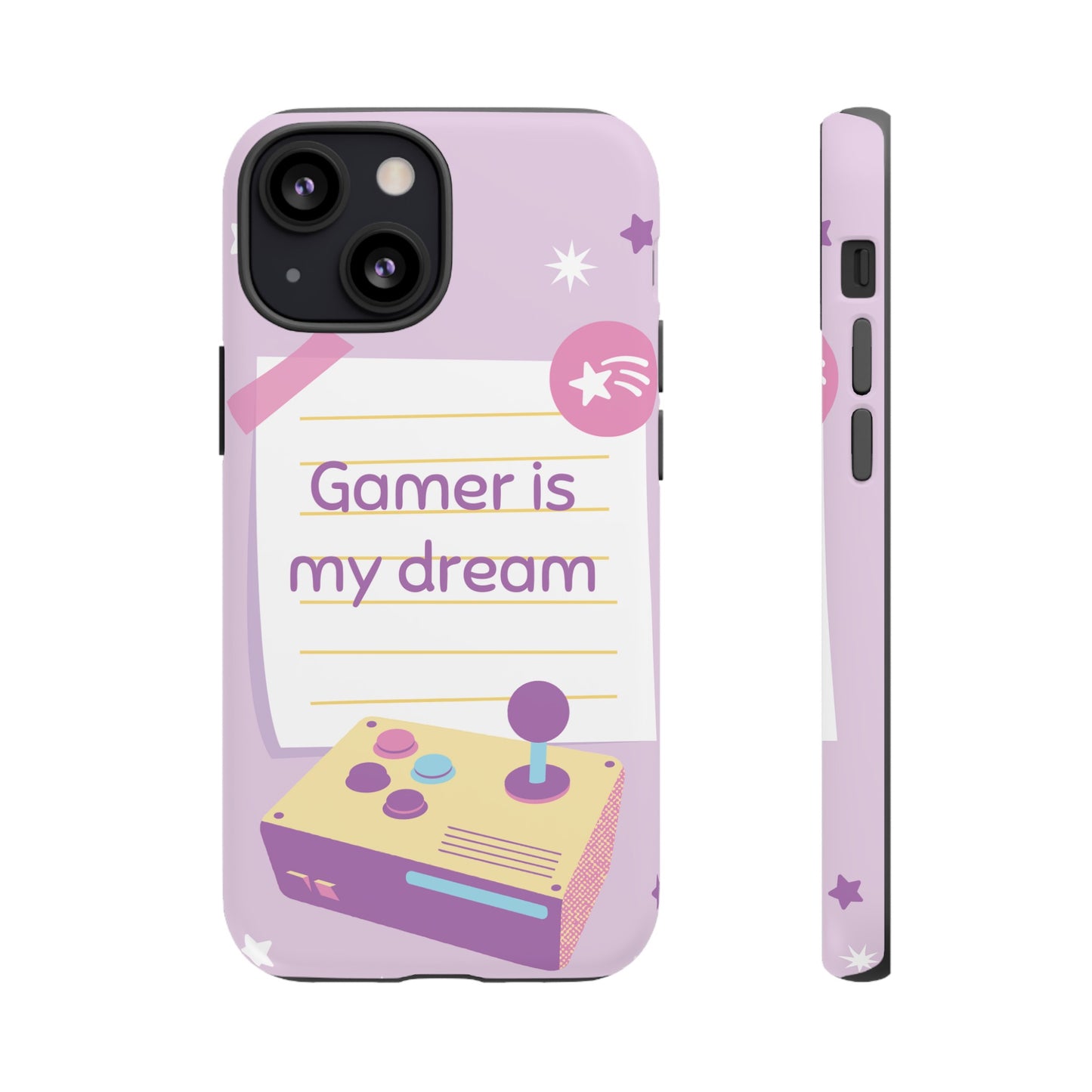 Gamer Is My Dream Job Wallpaper Phone Case | iPhone 15 Plus/ Pro, 14, 13, 12| Google Pixel 7, Pro, 5| Samsung Galaxy S23 All Major Phone Models