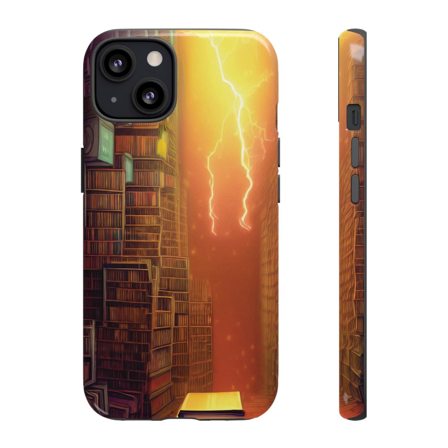 Lightning in the Library Wallpaper Phone Case | iPhone 15 Plus/ Pro, 14, 13, 12| Google Pixel 7, Pro, 5| Samsung Galaxy S23 All Major Phone Models