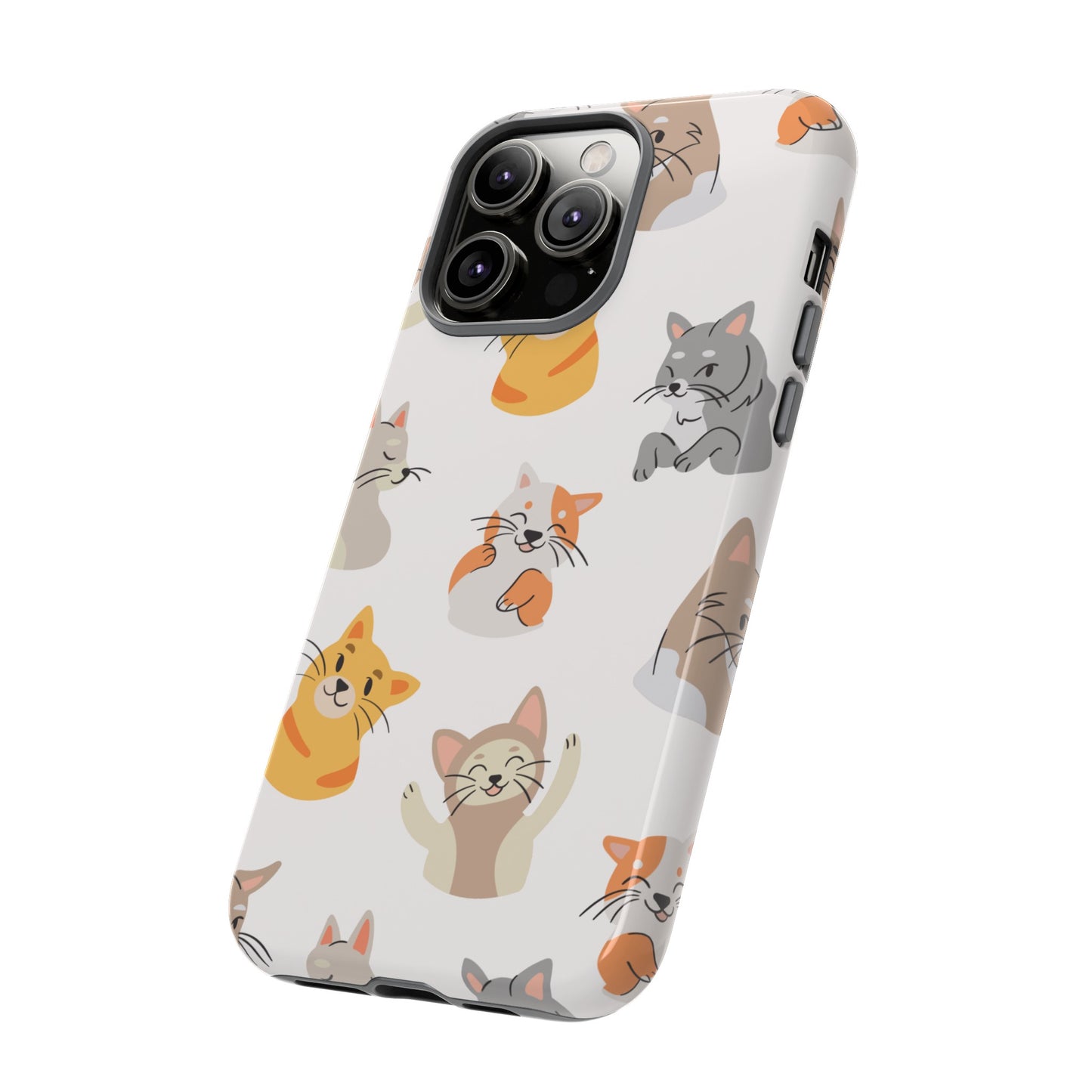 Adorable Cats Wallpaper Phone Case | iPhone 15 Plus/ Pro, 14, 13, 12| Google Pixel 7, Pro, 5| Samsung Galaxy S23 All Major Phone Models