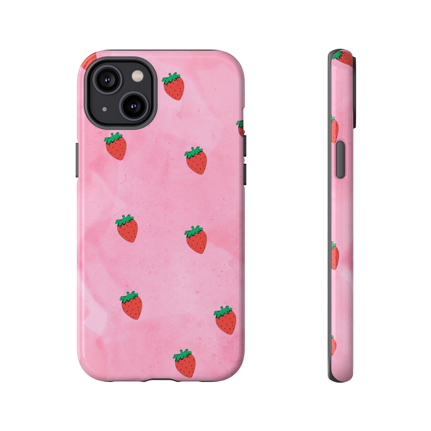 Strawberry Wallpaper Phone Case | iPhone 15 Plus/ Pro, 14, 13, 12| Google Pixel 7, Pro, 5| Samsung Galaxy S23 All Major Phone Models