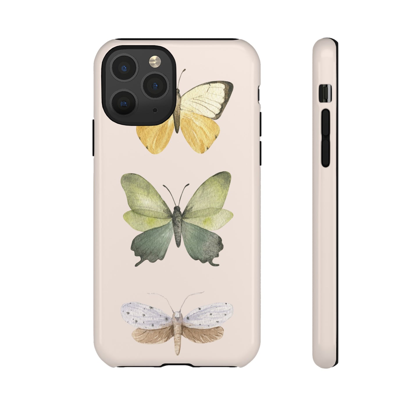 Three Butterflies Wallpaper Phone Case | iPhone 15 Plus/ Pro, 14, 13, 12| Google Pixel 7, Pro, 5| Samsung Galaxy S23 All Major Phone Models