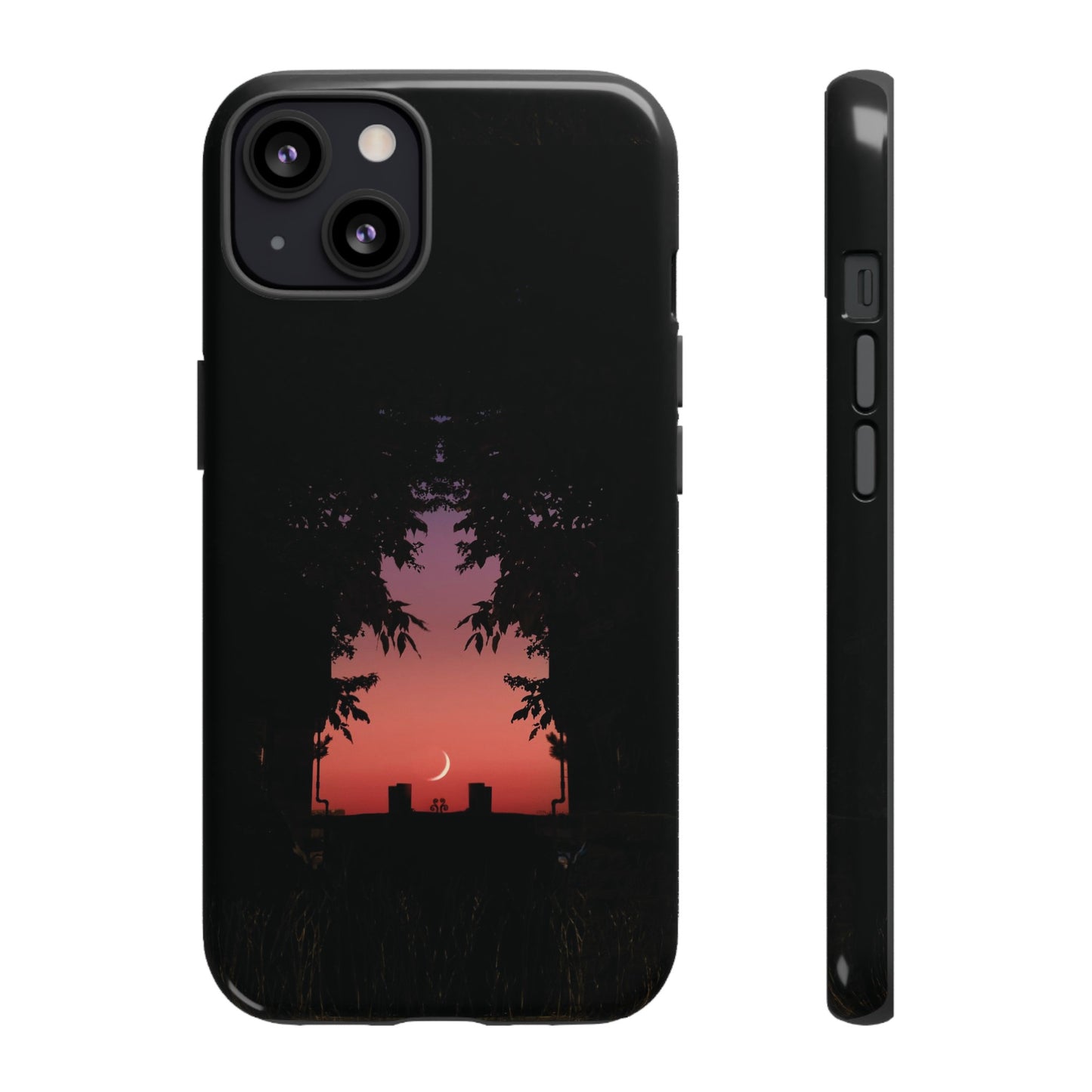 Crescent Night Wallpaper Phone Case | iPhone 15 Plus/ Pro, 14, 13, 12| Google Pixel 7, Pro, 5| Samsung Galaxy S23 All Major Phone Models