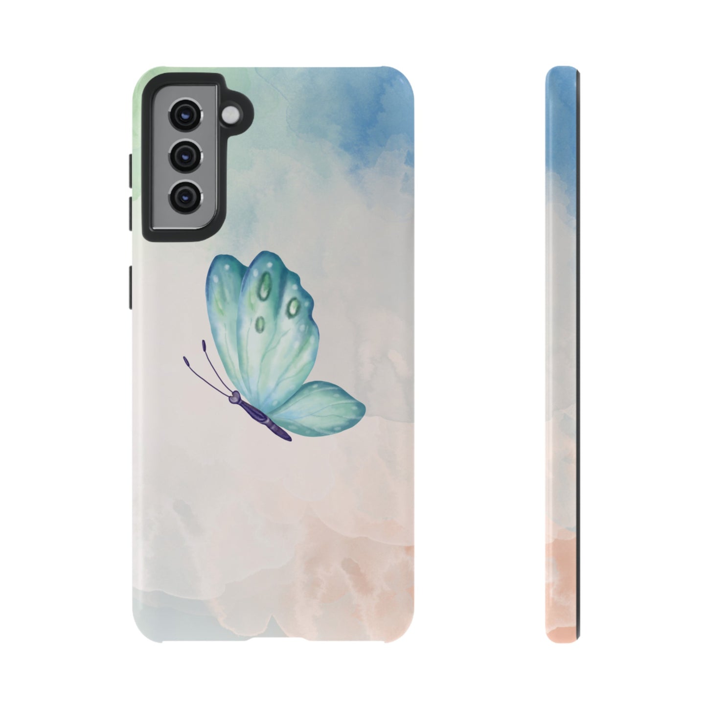 Blue Butterfly Wallpaper Phone Case  | iPhone 15 Plus/ Pro, 14, 13, 12| Google Pixel 7, Pro, 5| Samsung Galaxy S23 All Major Phone Models