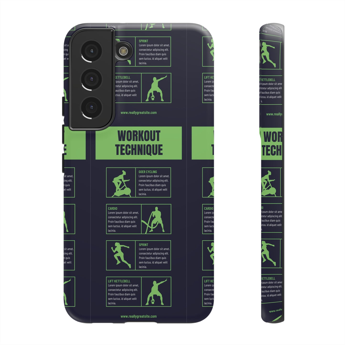 Workout Plan Wallpaper Phone Case | iPhone 15 Plus/ Pro, 14, 13, 12| Google Pixel 7, Pro, 5| Samsung Galaxy S23 All Major Phone Models