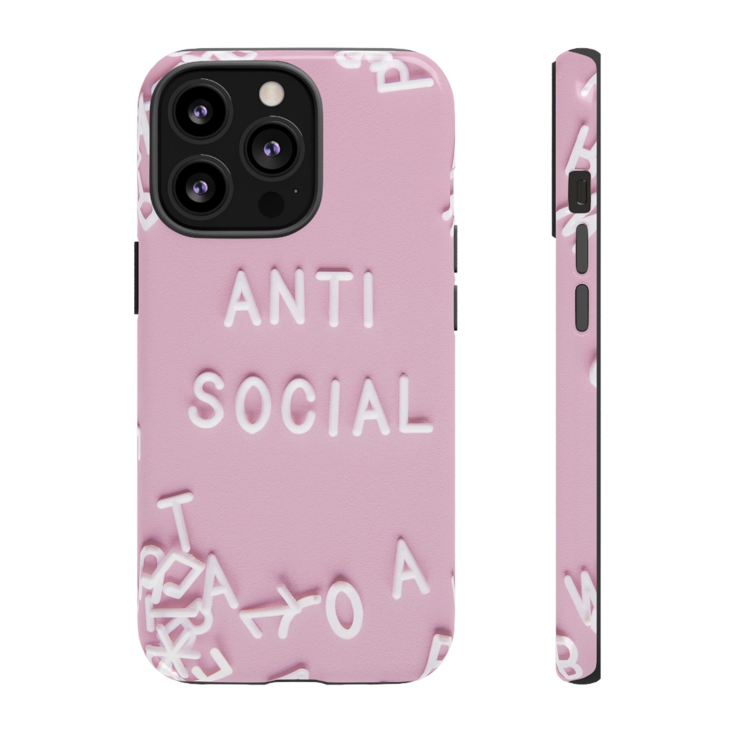 Anti Social Phone Case | iPhone 15 Plus/ Pro, 14, 13, 12| Google Pixel 7, Pro, 5| Samsung Galaxy S23 All Major Phone Models