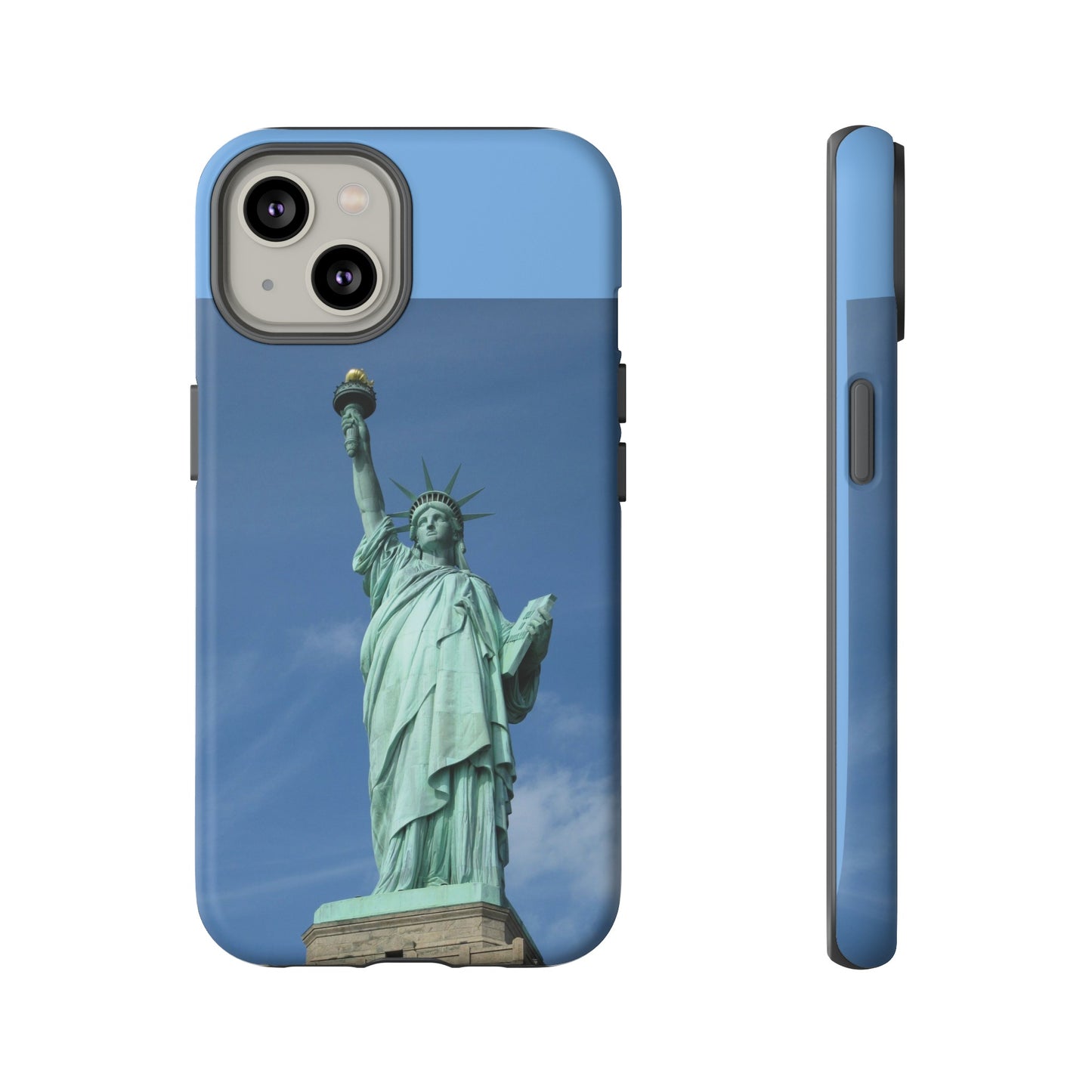 Statue Of Liberty Wallpaper Phone Case | iPhone 15 Plus/ Pro, 14, 13, 12| Google Pixel 7, Pro, 5| Samsung Galaxy S23 All Major Phone Models