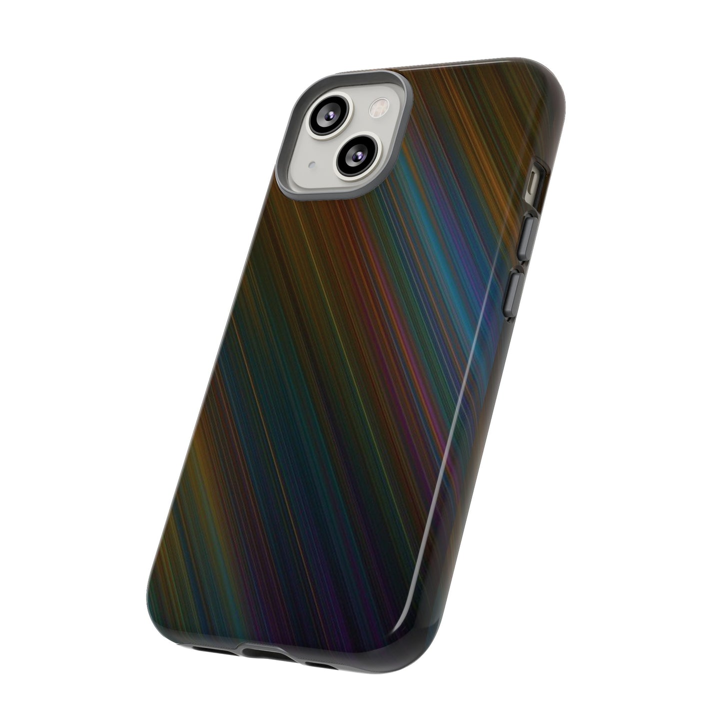 Slanted Rainbow Wallpaper Phone Case | iPhone 15 Plus/ Pro, 14, 13, 12| Google Pixel 7, Pro, 5| Samsung Galaxy S23 All Major Phone Models