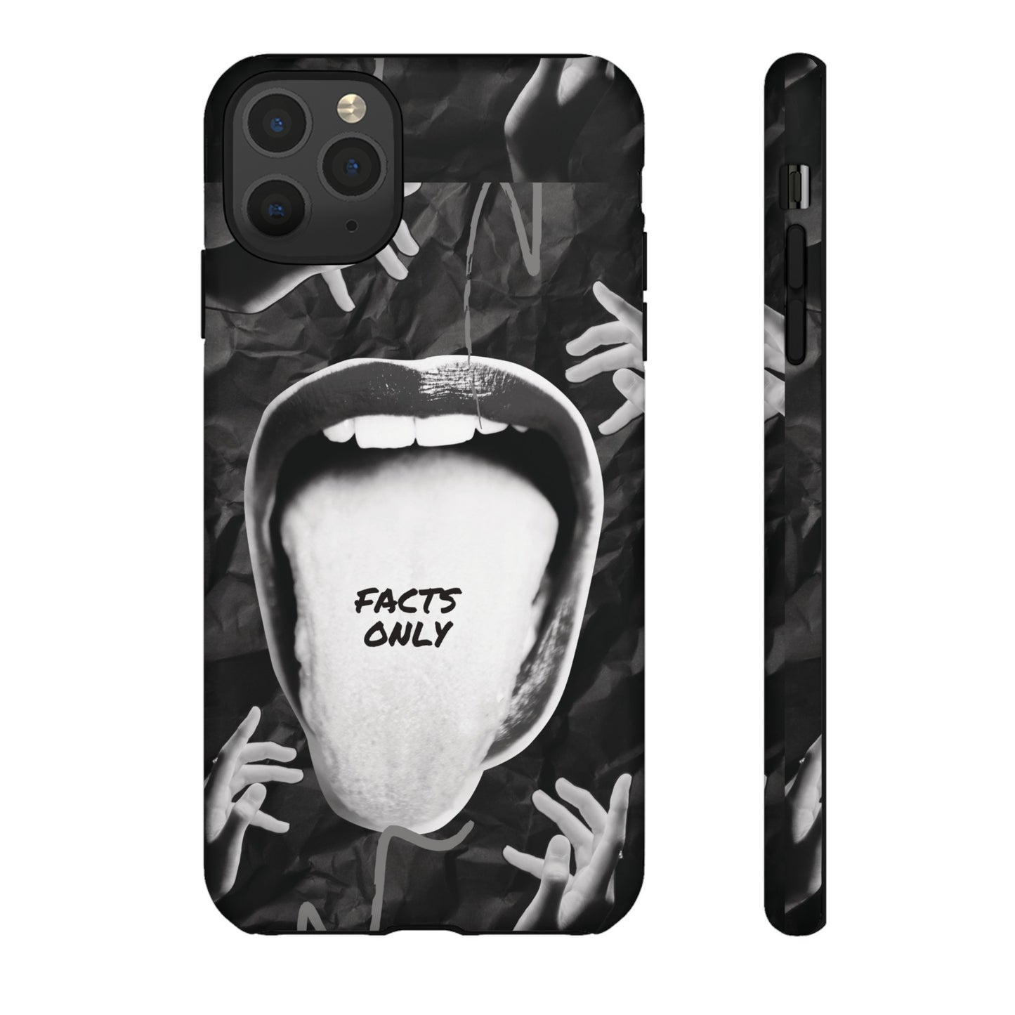 Facts Only Wallpaper Phone Case | iPhone 15 Plus/ Pro, 14, 13, 12| Google Pixel 7, Pro, 5| Samsung Galaxy S23 All Major Phone Models