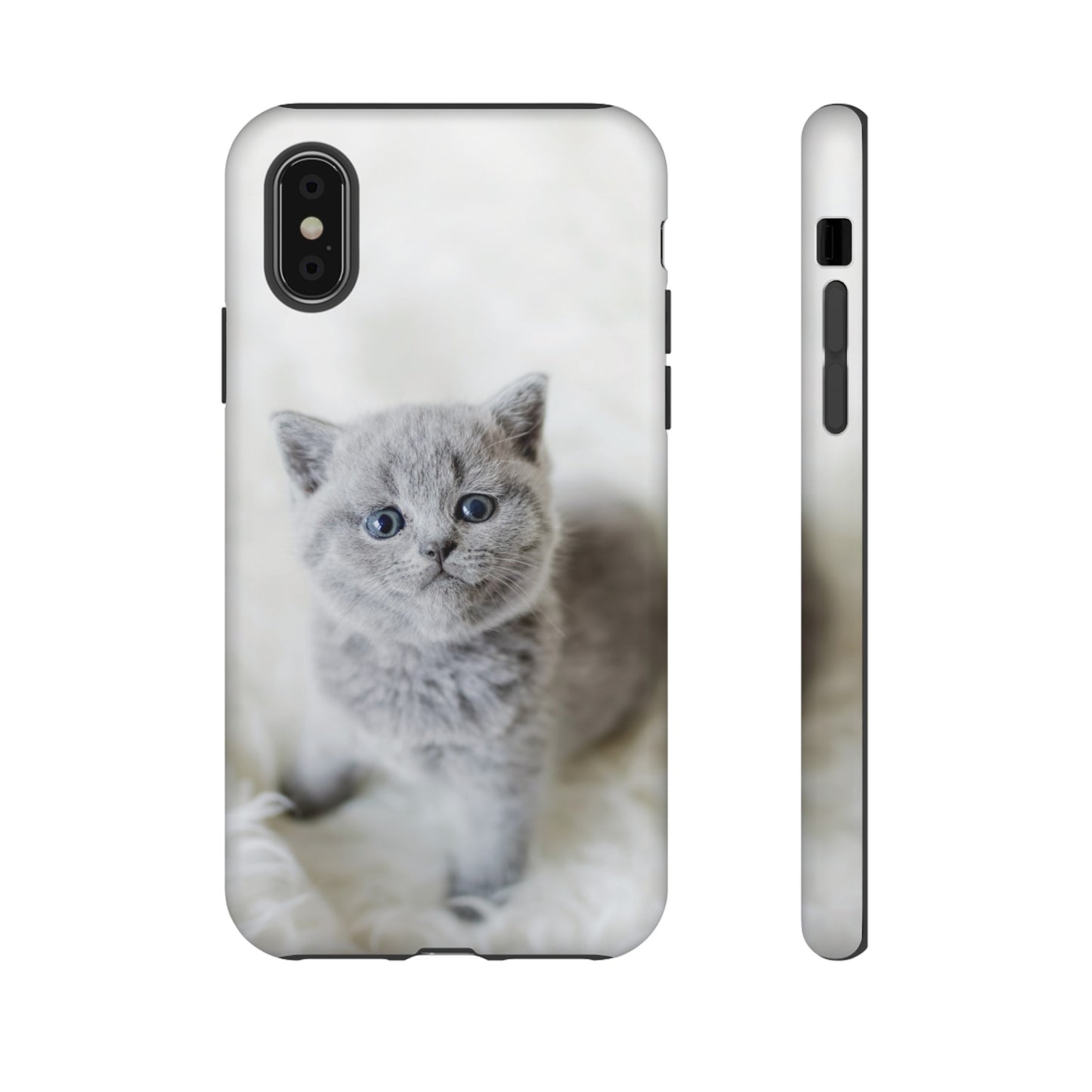 Grey Kitten Wallpaper Phone Case | iPhone 15 Plus/ Pro, 14, 13, 12| Google Pixel 7, Pro, 5| Samsung Galaxy S23 All Major Phone Models