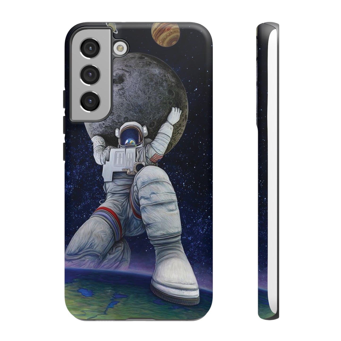 Astronaut Holding The Moon Phone Case | iPhone 15 Plus/ Pro, 14, 13, 12| Google Pixel 7, Pro, 5| Samsung Galaxy S23 All Major Phone Models