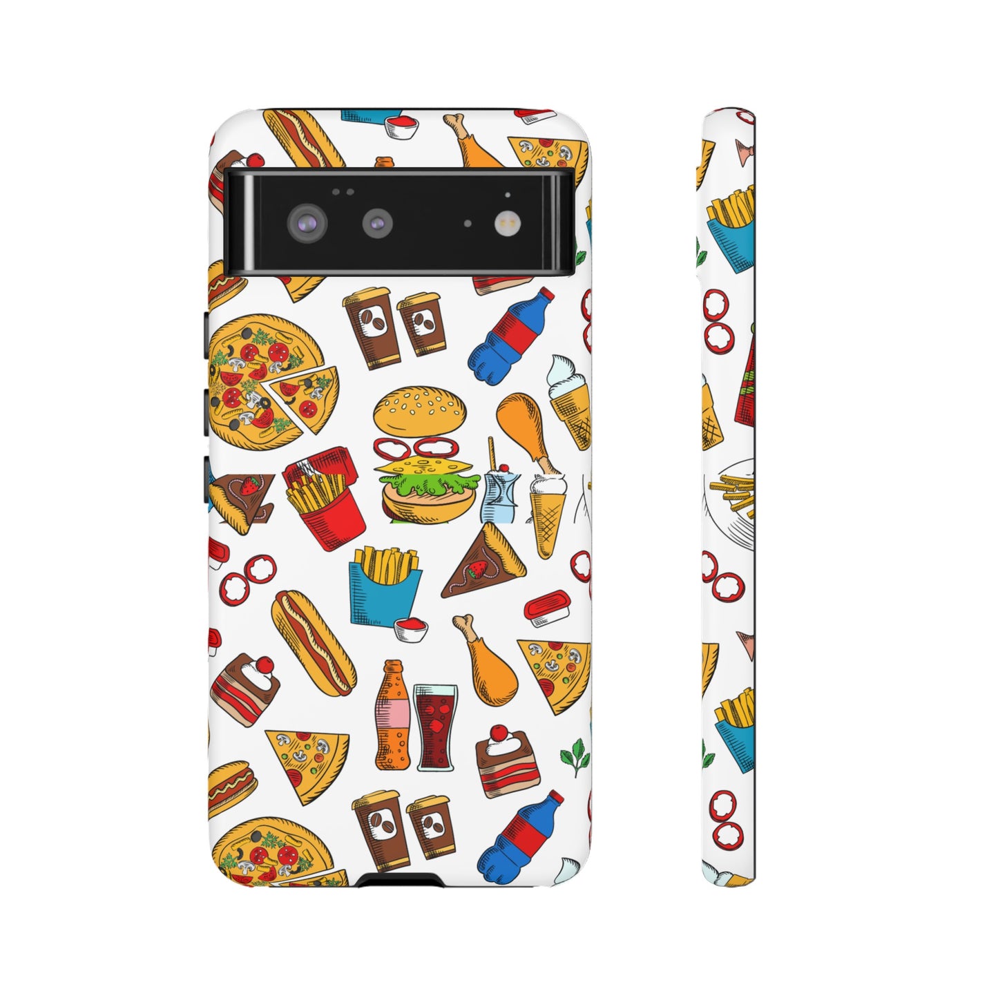 Fast Food Wallpaper Phone Case | iPhone 15 Plus/ Pro, 14, 13, 12| Google Pixel 7, Pro, 5| Samsung Galaxy S23 All Major Phone Models