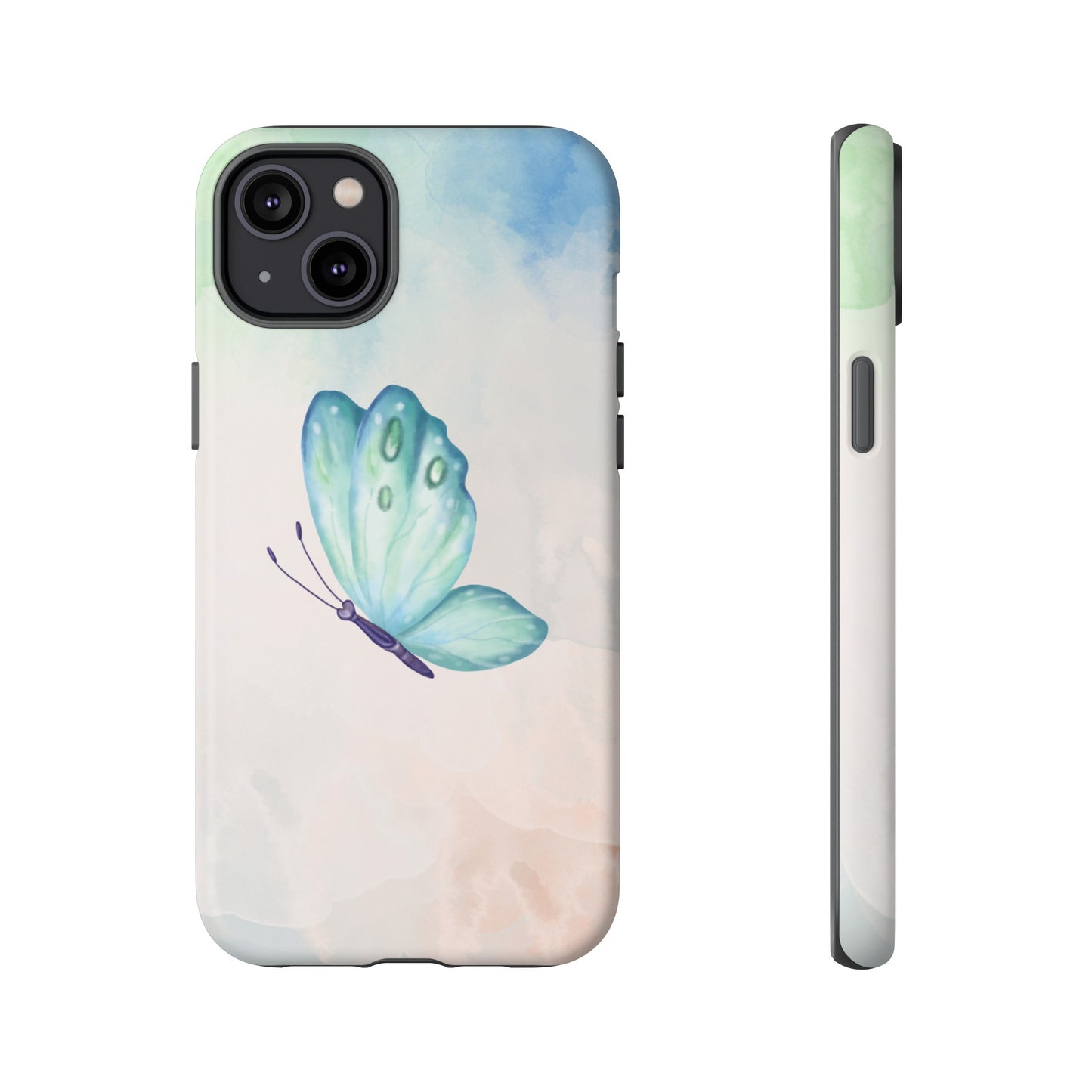 Blue Butterfly Wallpaper Phone Case  | iPhone 15 Plus/ Pro, 14, 13, 12| Google Pixel 7, Pro, 5| Samsung Galaxy S23 All Major Phone Models