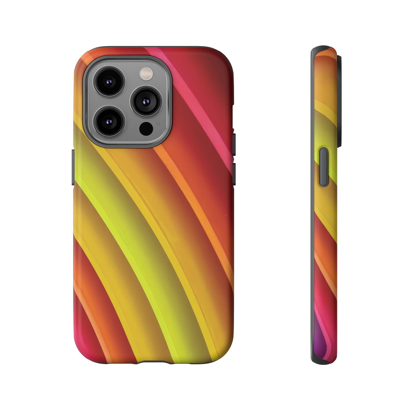 Curved Colourful Wallpaper Phone Case | iPhone 15 Plus/ Pro, 14, 13, 12| Google Pixel 7, Pro, 5| Samsung Galaxy S23 All Major Phone Models