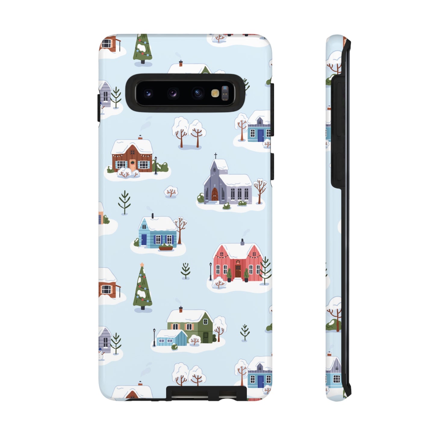 Snowy Merry Christmas Wallpaper Phone Case | iPhone 15 Plus/ Pro, 14, 13, 12| Google Pixel 7, Pro, 5| Samsung Galaxy S23 All Major Phone Models