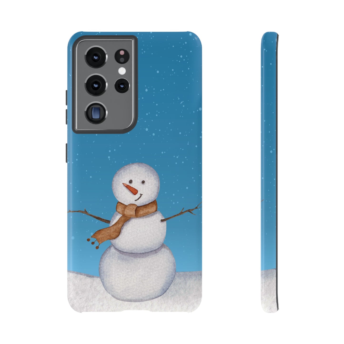 Snowman Wallpaper Phone Case | iPhone 15 Plus/ Pro, 14, 13, 12| Google Pixel 7, Pro, 5| Samsung Galaxy S23 All Major Phone Models