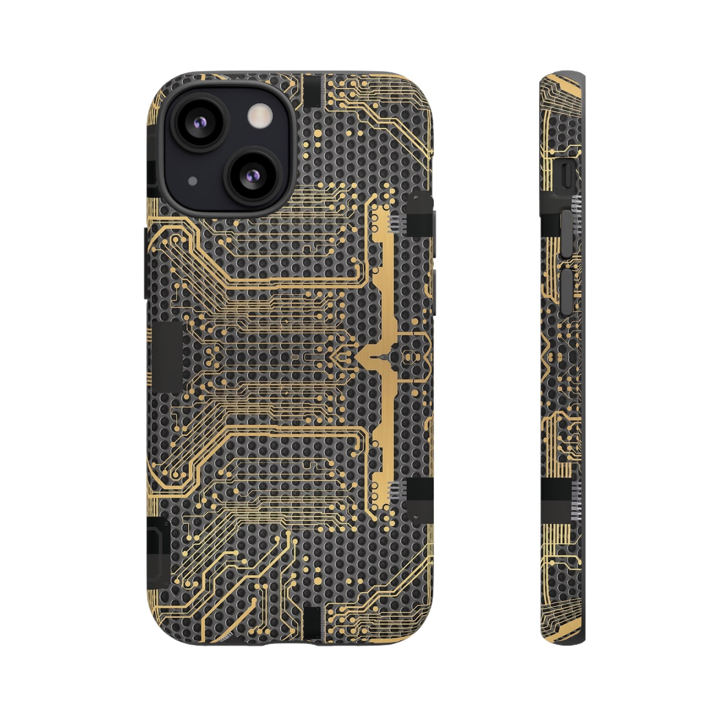 Golden Circuit Board Wallpaper Phone Case | iPhone 15 Plus/ Pro, 14, 13, 12| Google Pixel 7, Pro, 5| Samsung Galaxy S23 All Major Phone Models