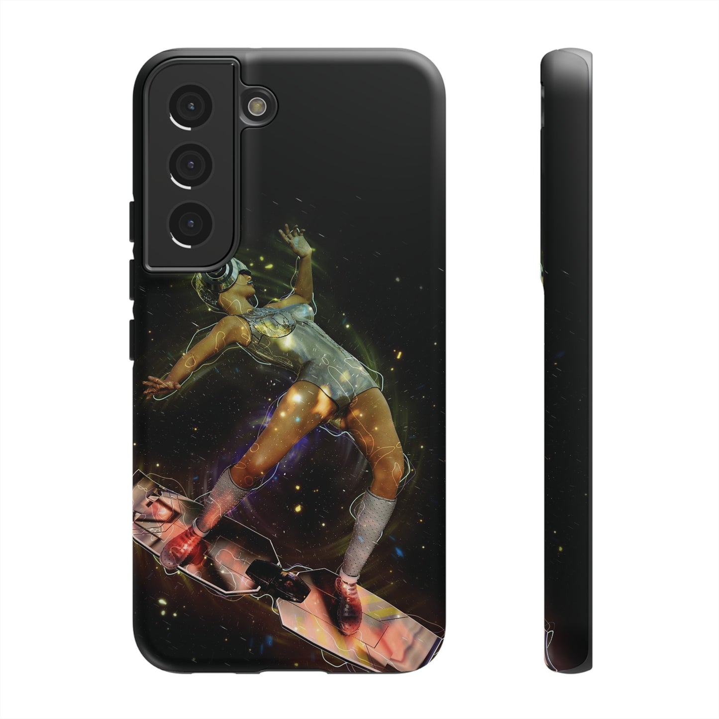 Sci-Fi Skateboard Wallpaper Phone Case | iPhone 15 Plus/ Pro, 14, 13, 12| Google Pixel 7, Pro, 5| Samsung Galaxy S23 All Major Phone Models