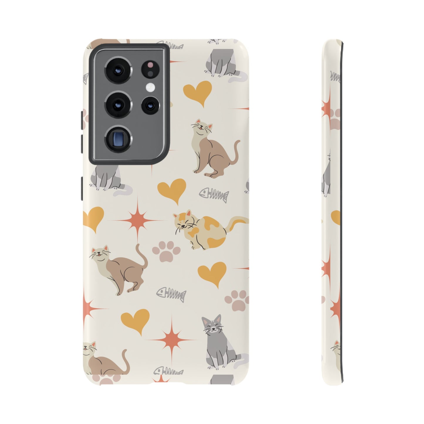 Cute Cat Wallpaper Phone Case | iPhone 15 Plus/ Pro, 14, 13, 12| Google Pixel 7, Pro, 5| Samsung Galaxy S23 All Major Phone Models