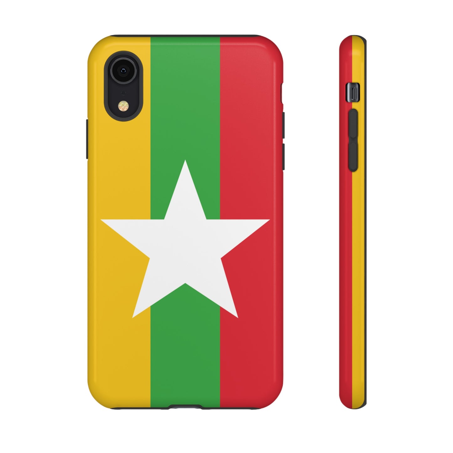 Myanmar Flag Phone Case | iPhone 15 Plus/ Pro, 14, 13, 12| Google Pixel 7, Pro, 5| Samsung Galaxy S23 All Major Phone Models