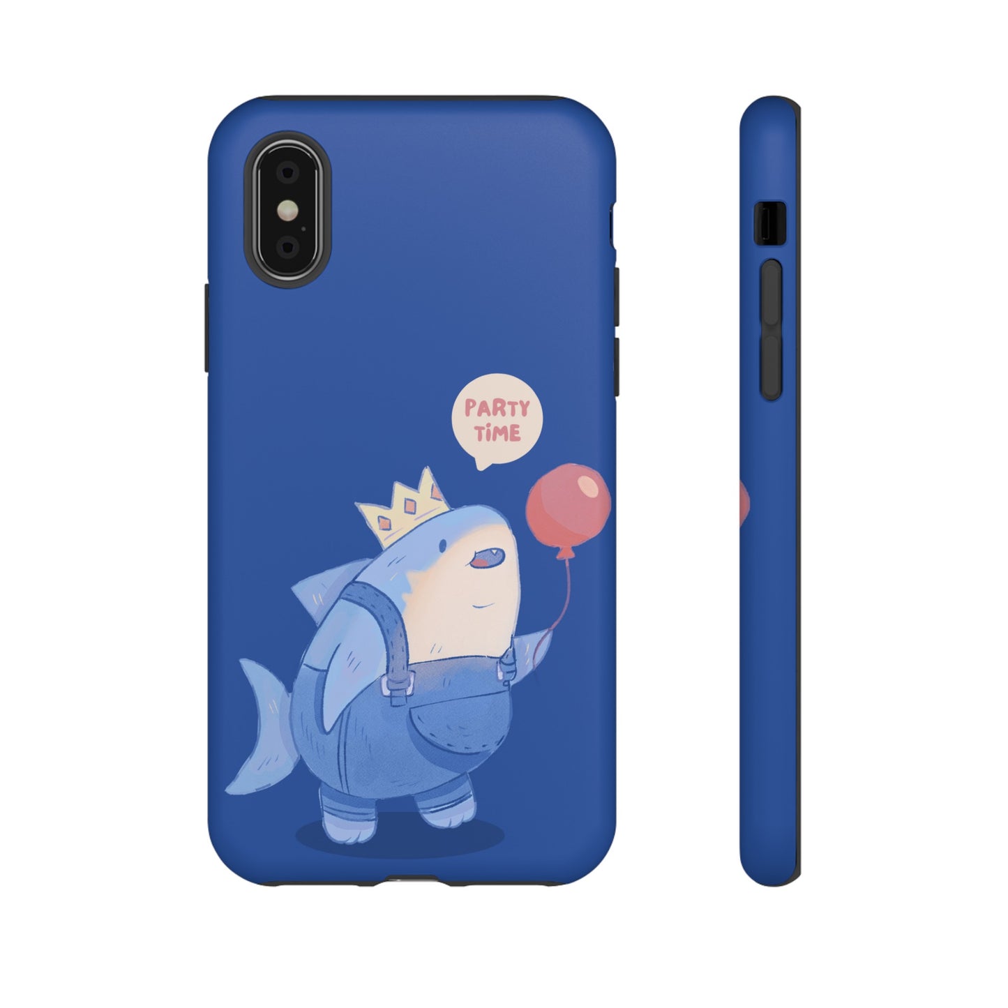 Shark Party Time Phone Case | iPhone 15 Plus/ Pro, 14, 13, 12| Google Pixel 7, Pro, 5| Samsung Galaxy S23 All Major Phone Models