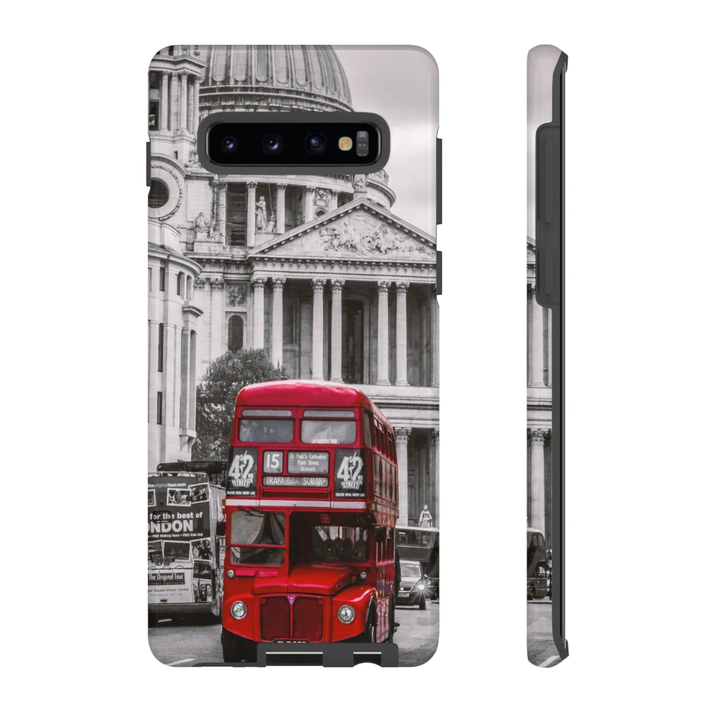 London Bus Wallpaper Phone Case | iPhone 15 Plus/ Pro, 14, 13, 12| Google Pixel 7, Pro, 5| Samsung Galaxy S23 All Major Phone Models