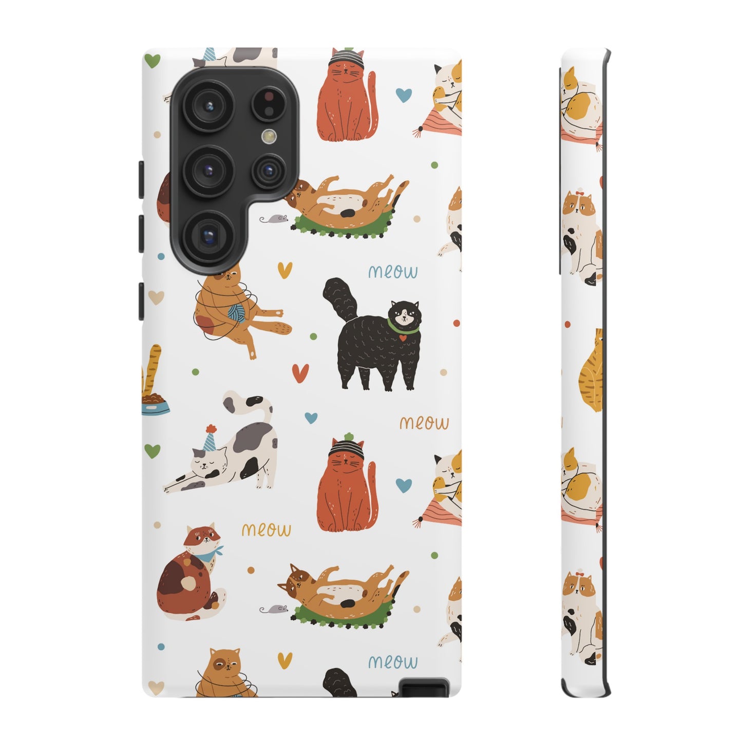 Collage of Cats Wallpaper Phone Case | iPhone 15 Plus/ Pro, 14, 13, 12| Google Pixel 7, Pro, 5| Samsung Galaxy S23 All Major Phone Models