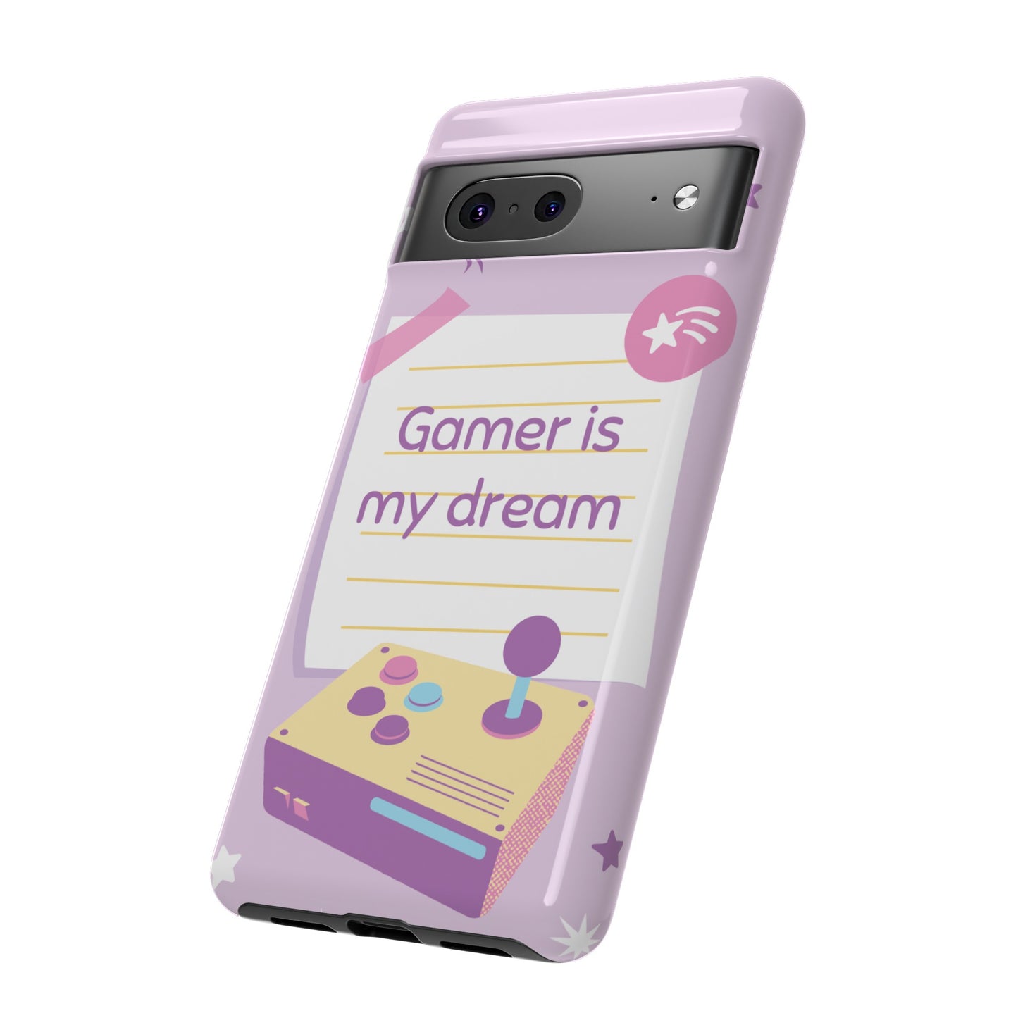 Gamer Is My Dream Job Wallpaper Phone Case | iPhone 15 Plus/ Pro, 14, 13, 12| Google Pixel 7, Pro, 5| Samsung Galaxy S23 All Major Phone Models