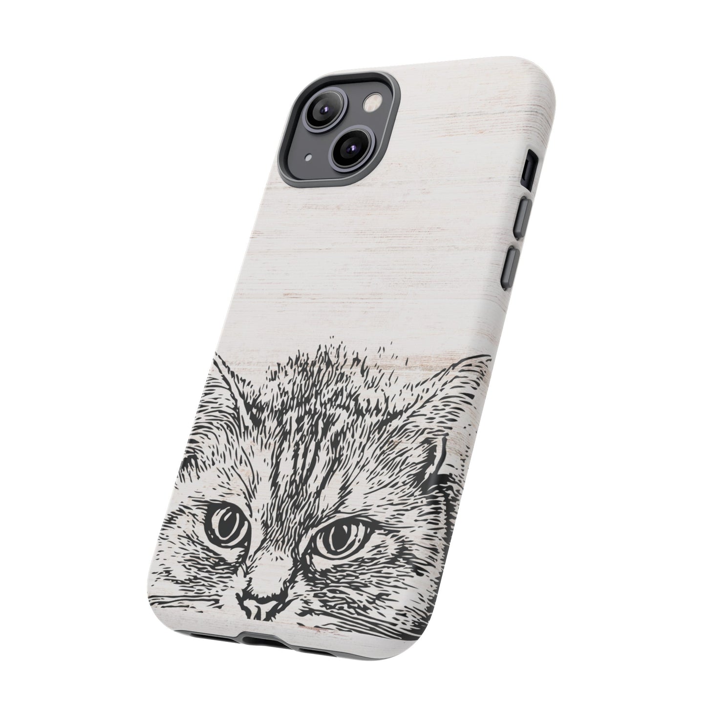 Close- Up Cat Wallpaper Phone Case | iPhone 15 Plus/ Pro, 14, 13, 12| Google Pixel 7, Pro, 5| Samsung Galaxy S23 All Major Phone Models