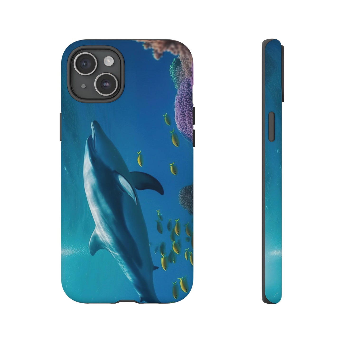 Dolphin Wallpaper Phone Case | iPhone 15 Plus/ Pro, 14, 13, 12| Google Pixel 7, Pro, 5| Samsung Galaxy S23 All Major Phone Models