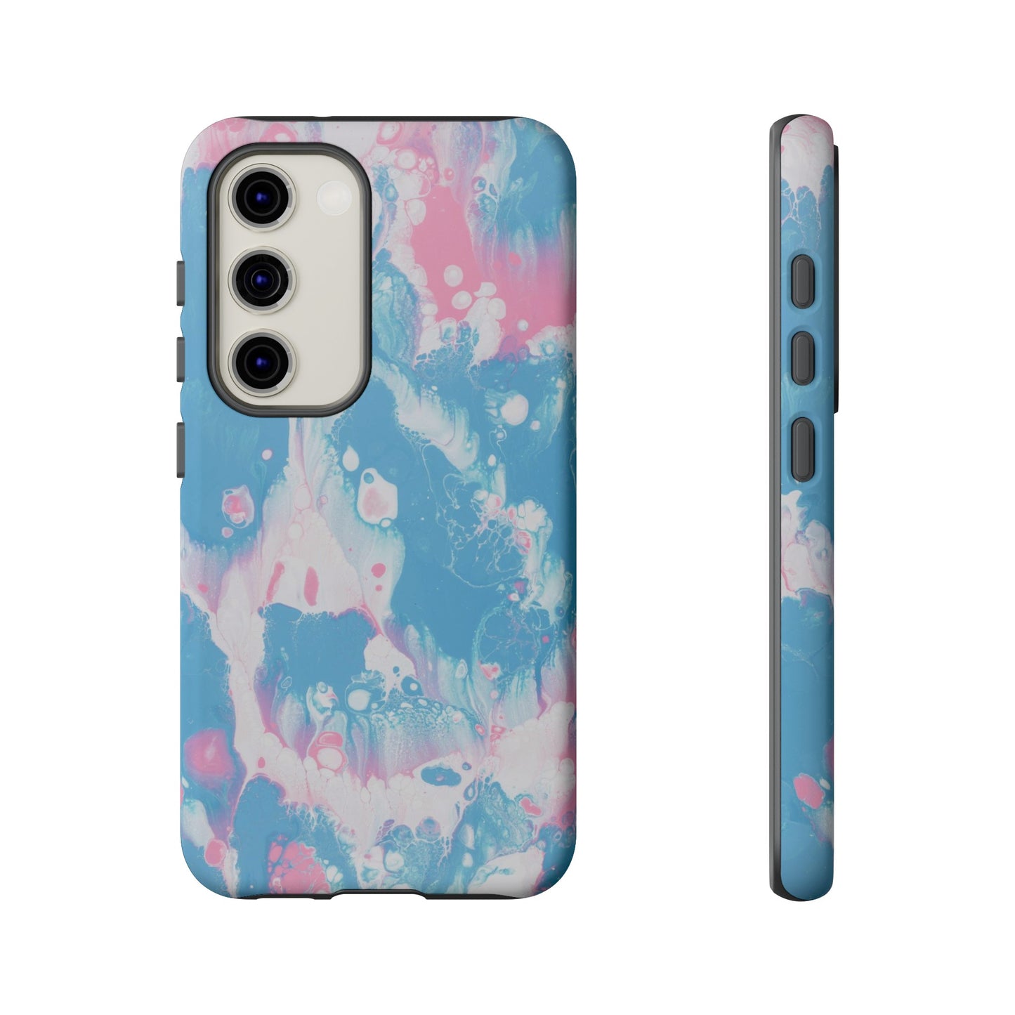 Baby Pink & Blue Resin Inspired Phone Case |iPhone 15 Plus/ Pro, 14, 13, 12|Google Pixel 7, Pro, 5|Samsung Galaxy S23 All Major Phone Models